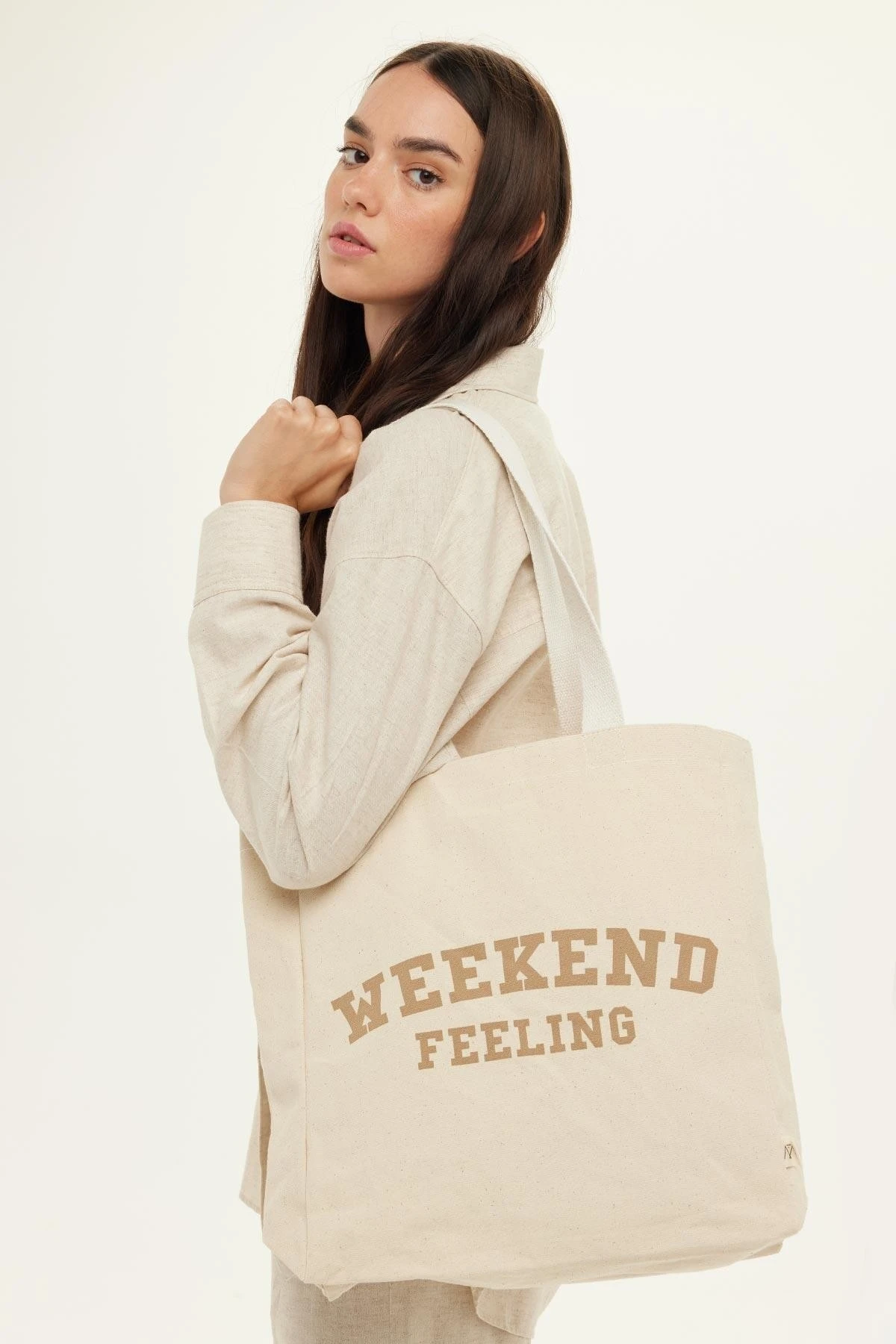 PRINTED BELLOWED CLOTH BAG WEEKEND PRINTED BELLOWED CLOTH BAG WEEKEND