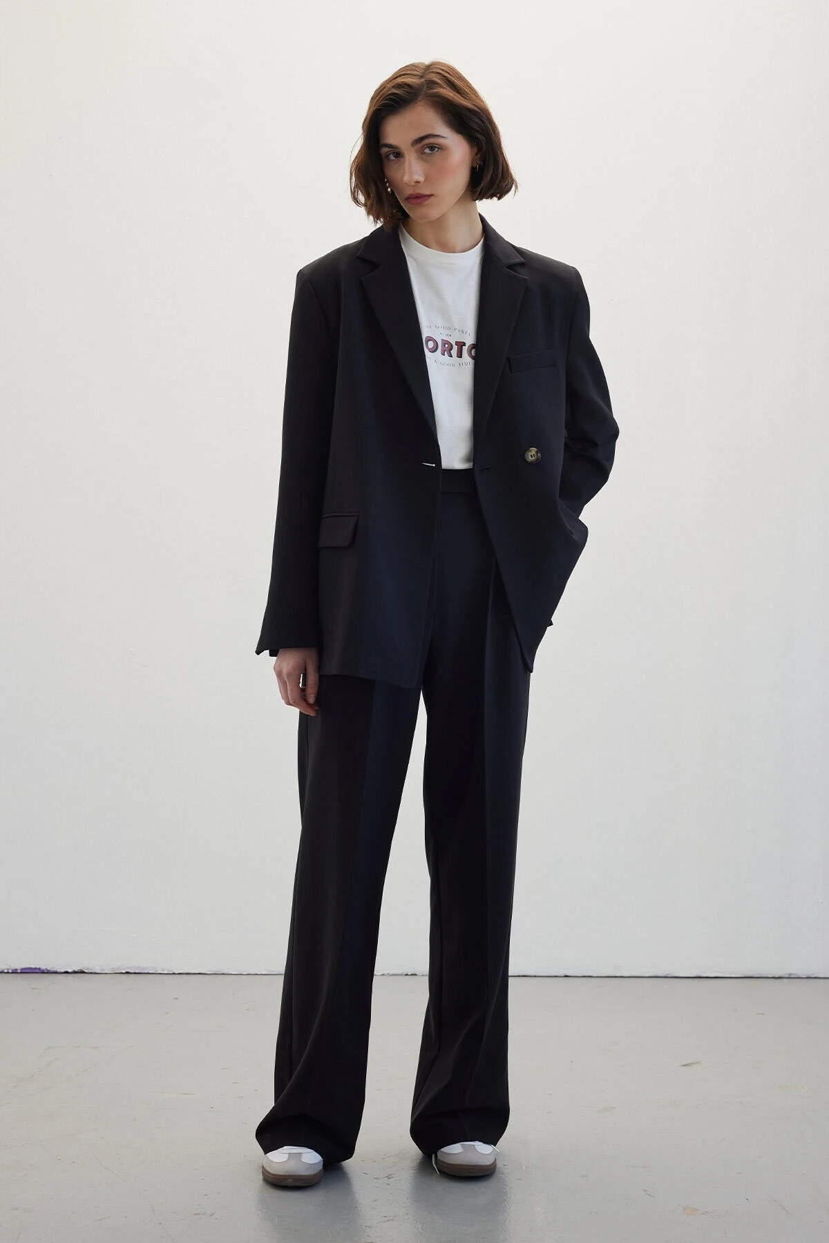 ÇİFT PİLELİ PALAZZO PANTOLON SİYAH ÇİFT PİLELİ PALAZZO PANTOLON SİYAH