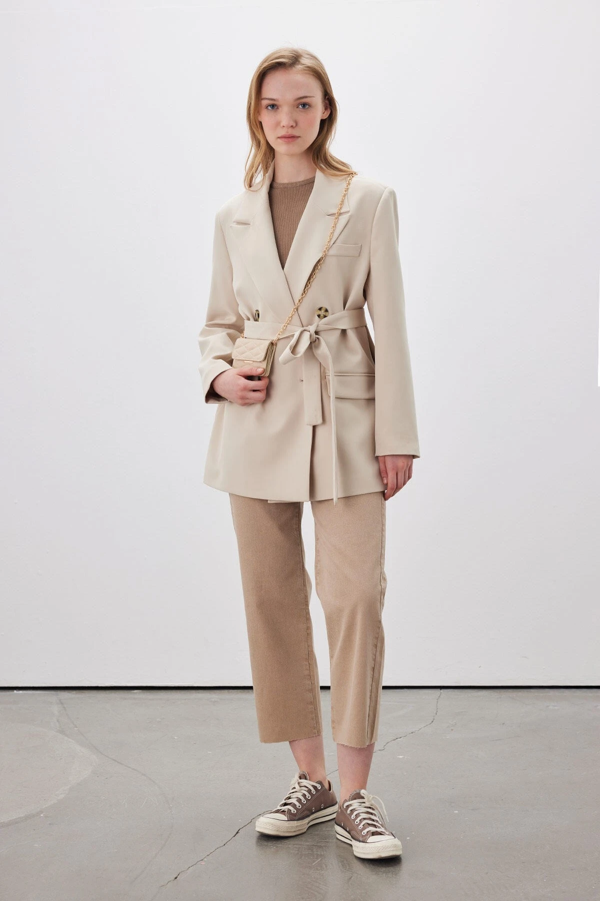 1965 STRAIGHT DENIM PANTS BEIGE