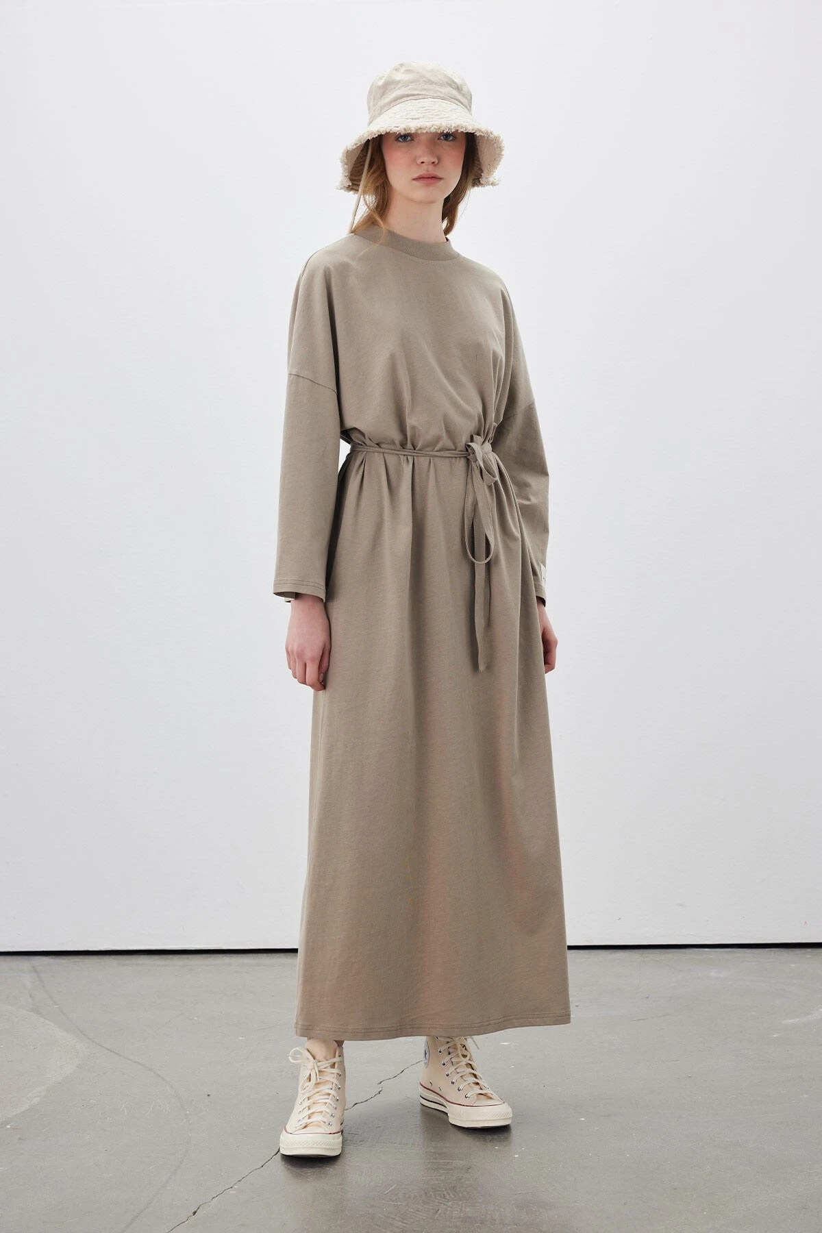 OVERSIZED LONG COMFORTABLE DRESS MINK OVERSIZED LONG COMFORTABLE DRESS MINK