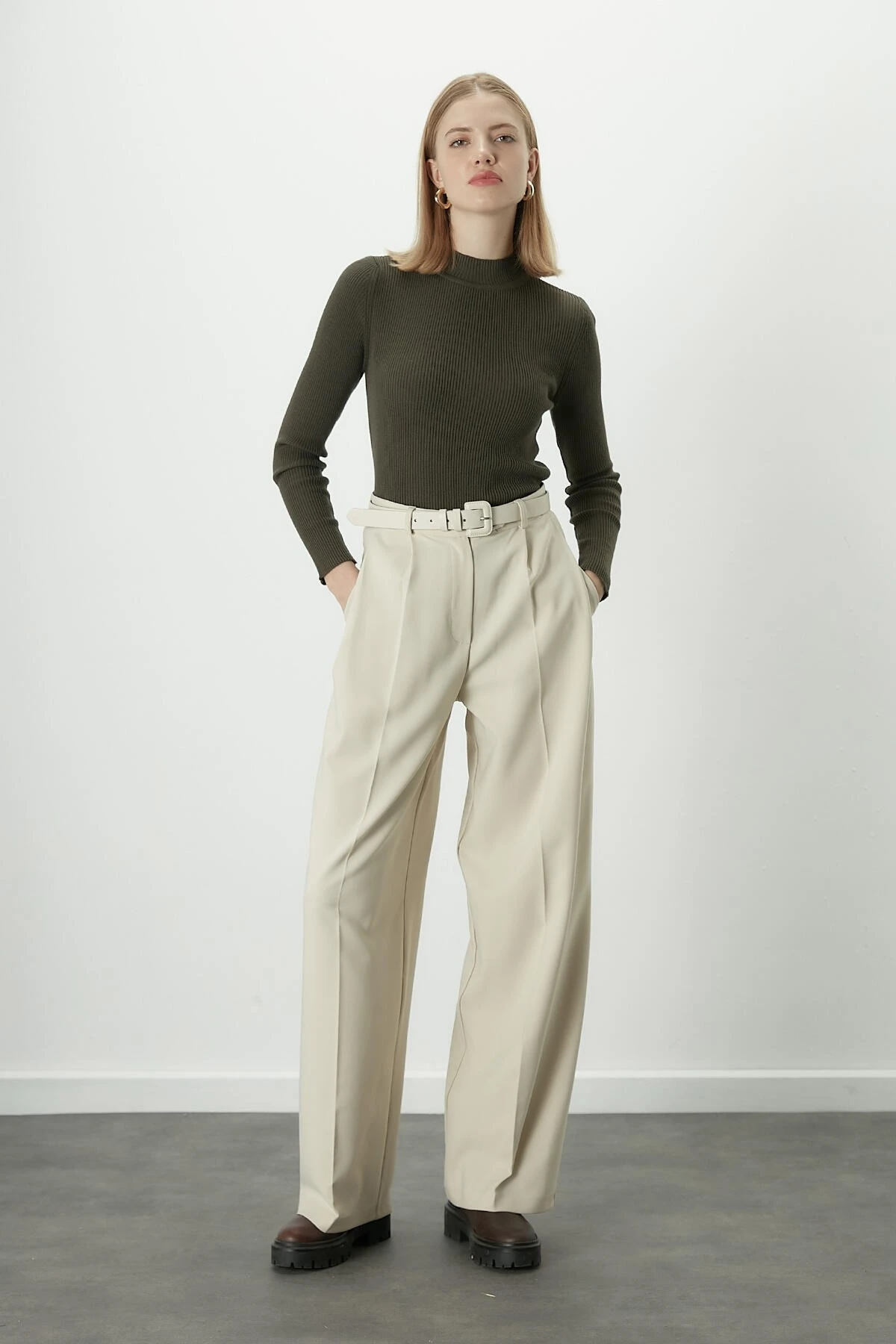 DONA PİLELİ PALAZZO PANTOLON BEJ DONA PİLELİ PALAZZO PANTOLON BEJ