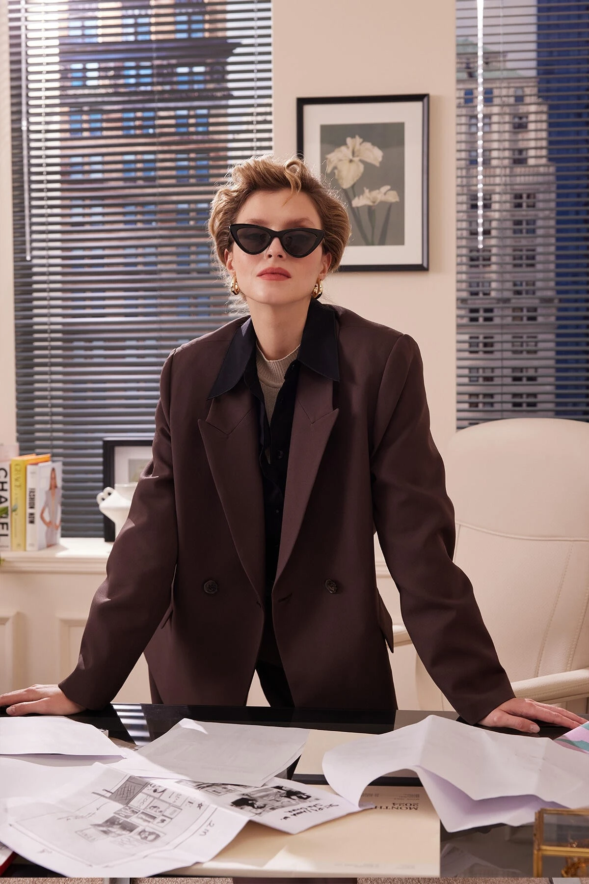 KRUVAZE KLASİK BLAZER CEKET ACI KAHVE