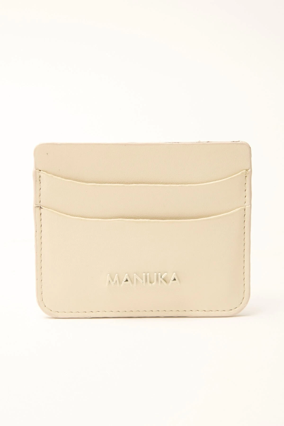 LOGO CARD HOLDER BEIGE