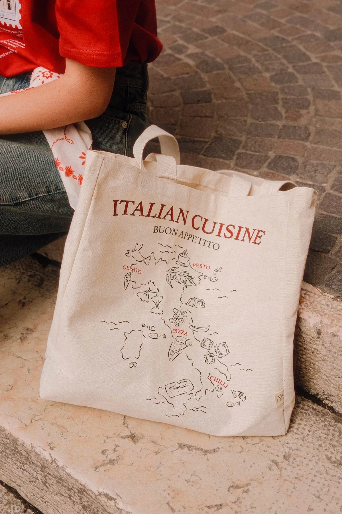 PRINTED GUESTS CLOTH BAG ITALY PRINTED GUESTS CLOTH BAG ITALY