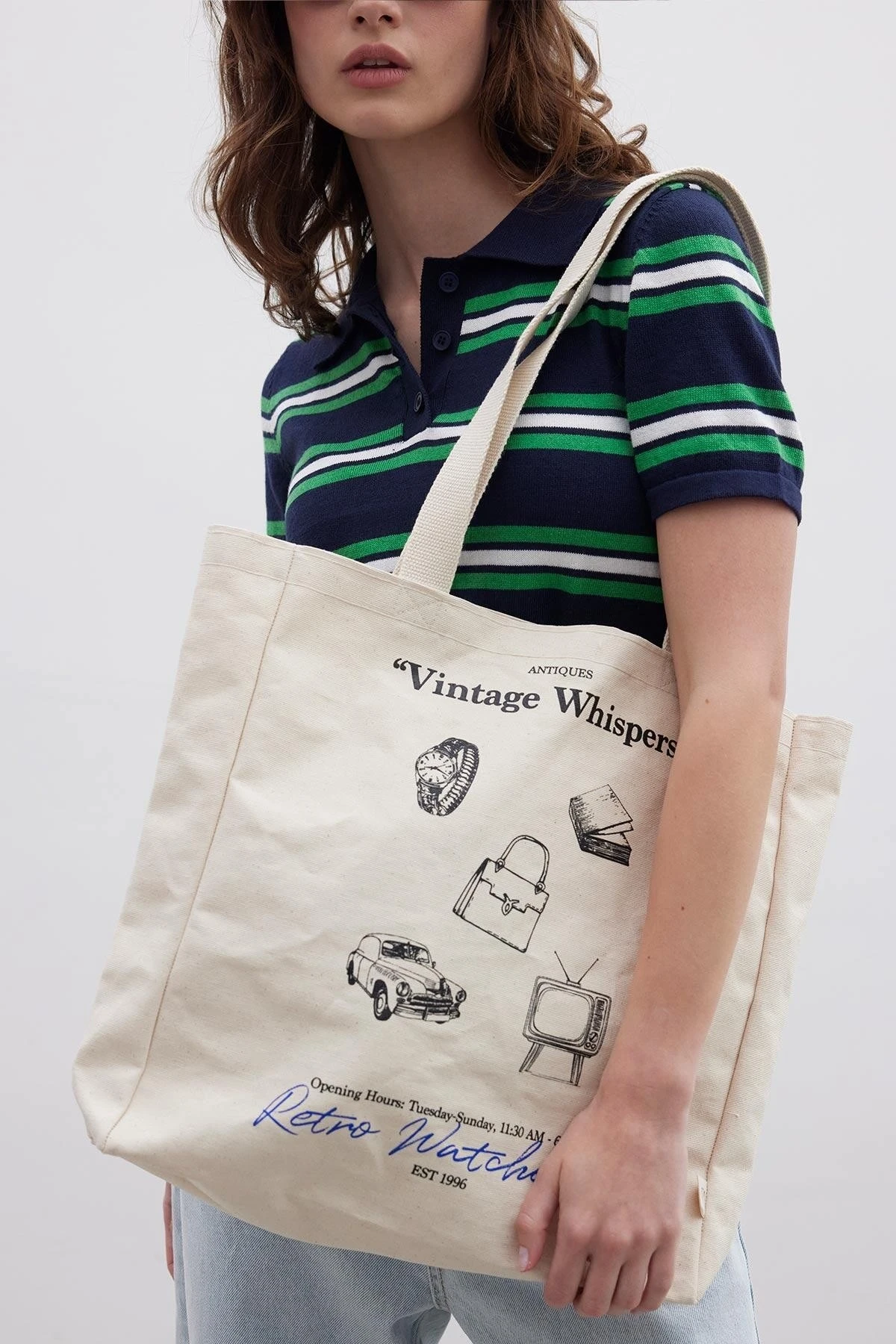 PRINTED GUESTS CLOTH BAG VINTAGE PRINTED GUESTS CLOTH BAG VINTAGE