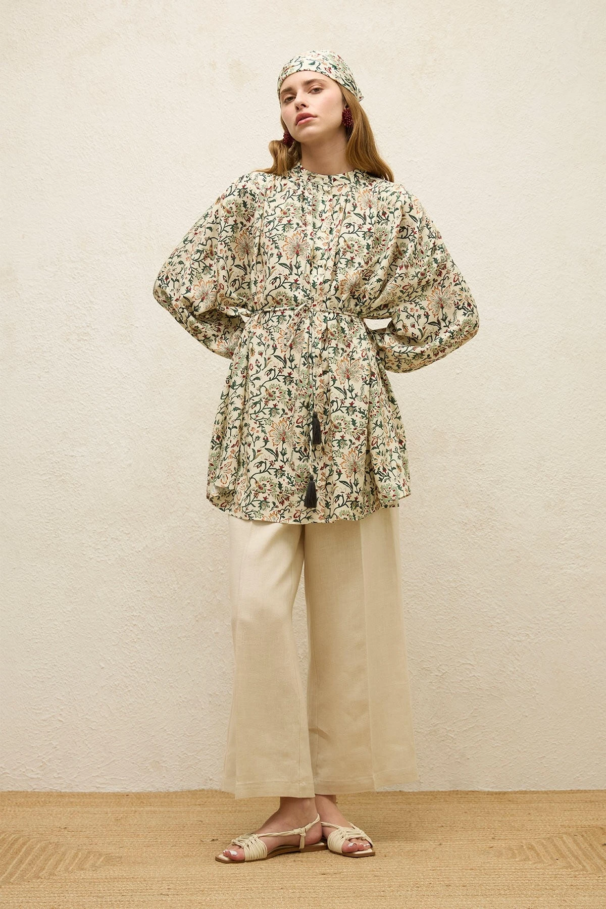 IRONING LINEN TROUSERS BEIGE IRONING LINEN TROUSERS BEIGE