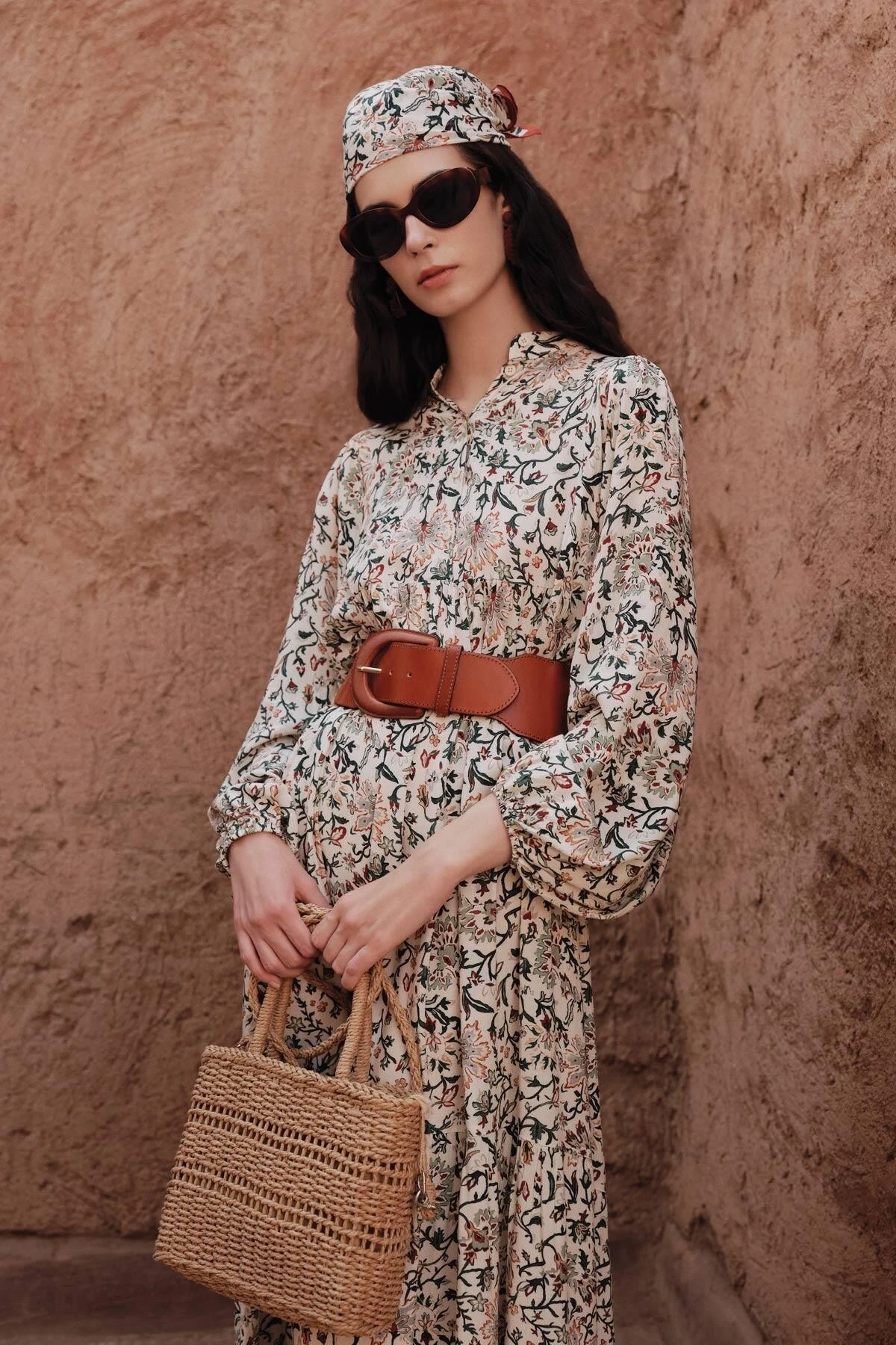 VİSKON BALON KOL ELBİSE IRA VİSKON BALON KOL ELBİSE IRA