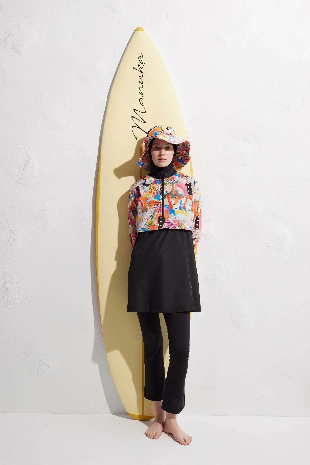 ABSTRACT PARAŞÜT KUMAŞ 3'LÜ TESETTÜR MAYO STANDART