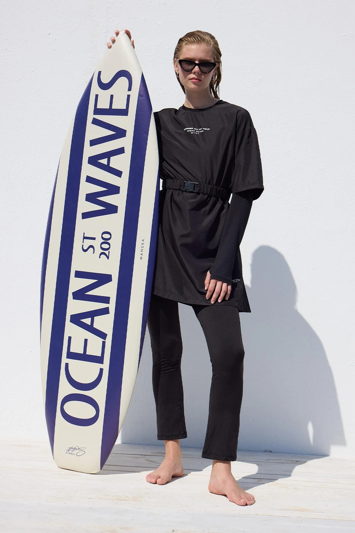 PARMAK GEÇİRMELİ 3'LÜ MAYO TAKIMI SİYAH