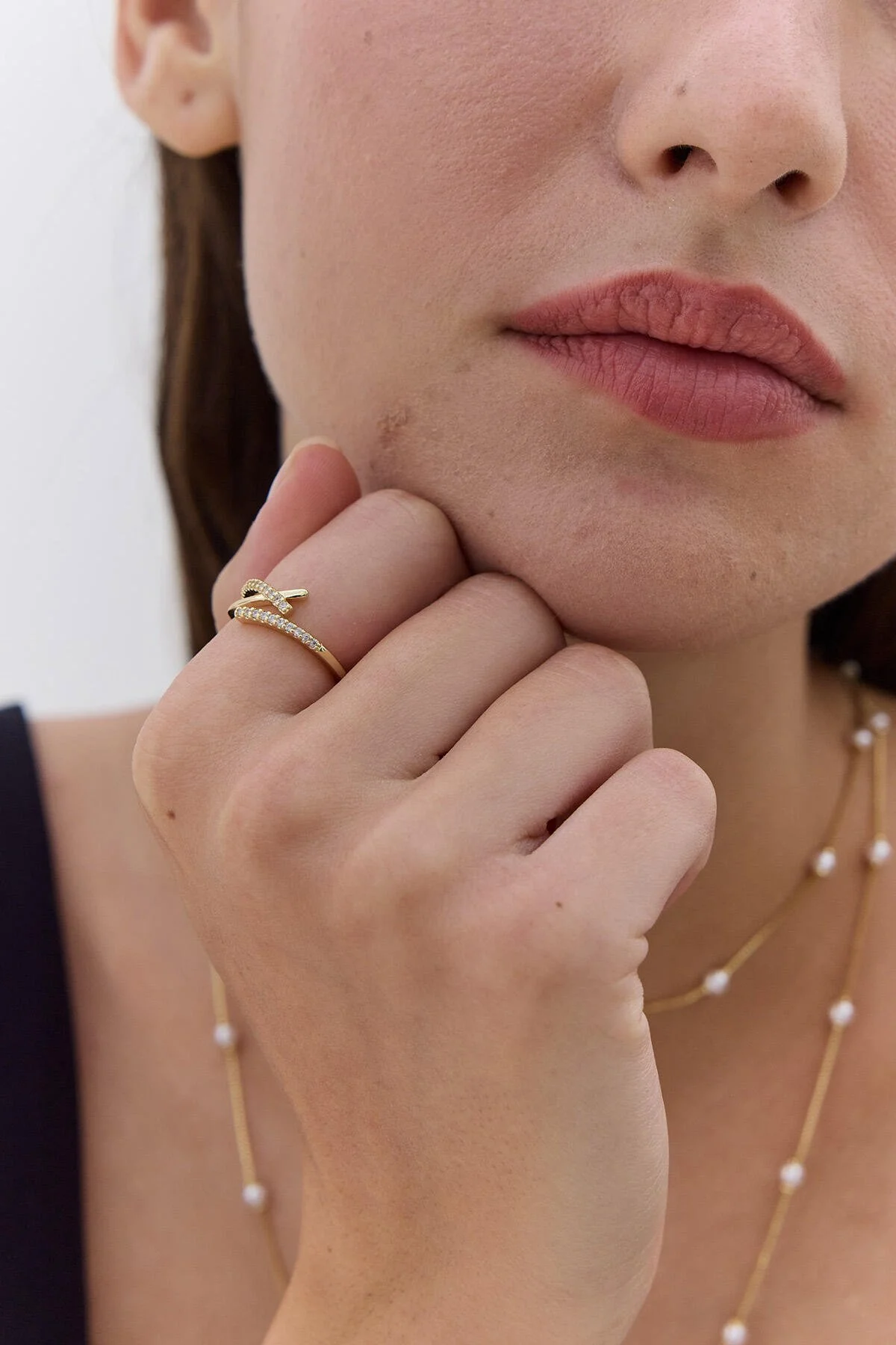 ZİRKON ÇAPRAZ YÜZÜK AÇIK SARI