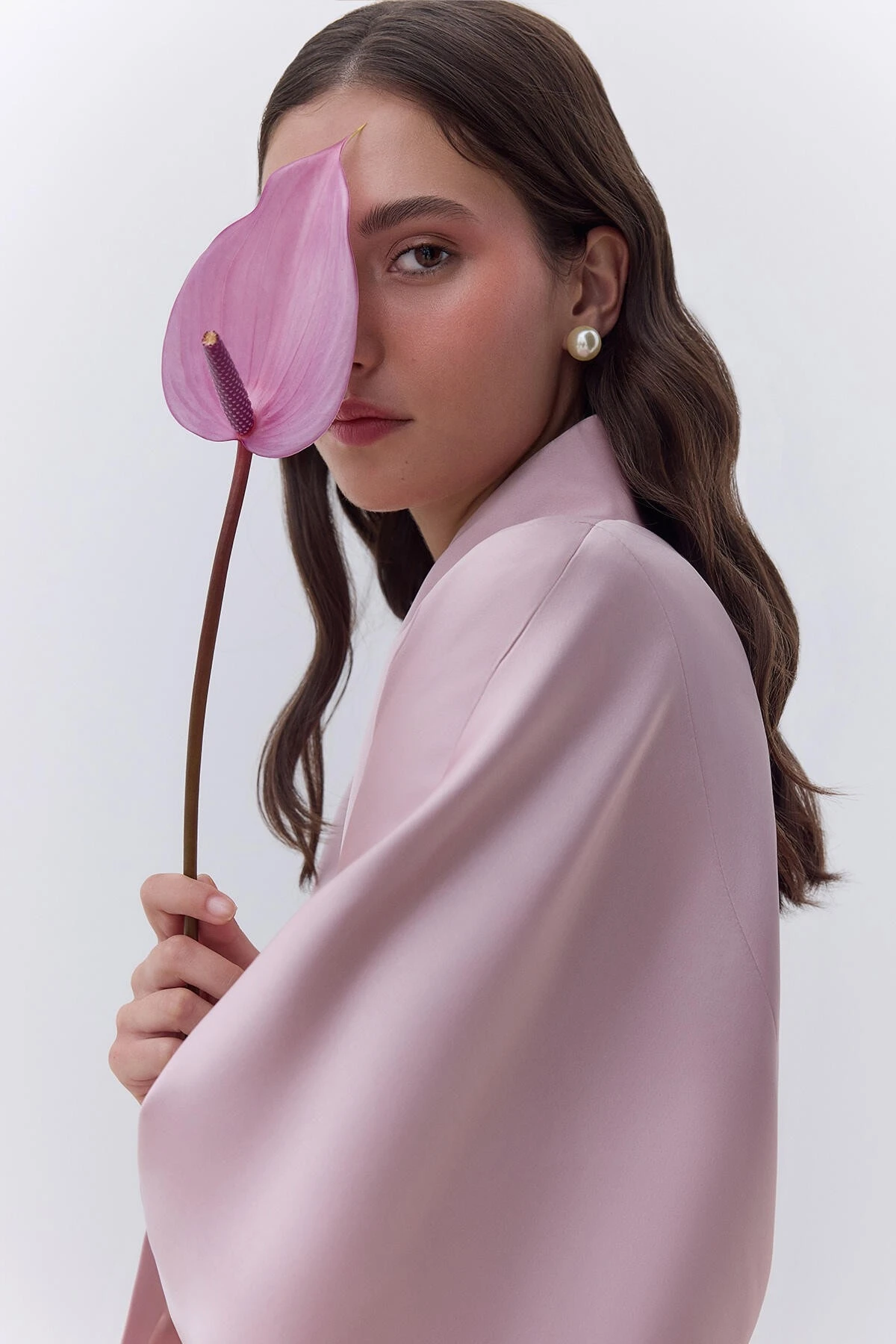 SATEN KEMERLİ KİMONO PUDRA