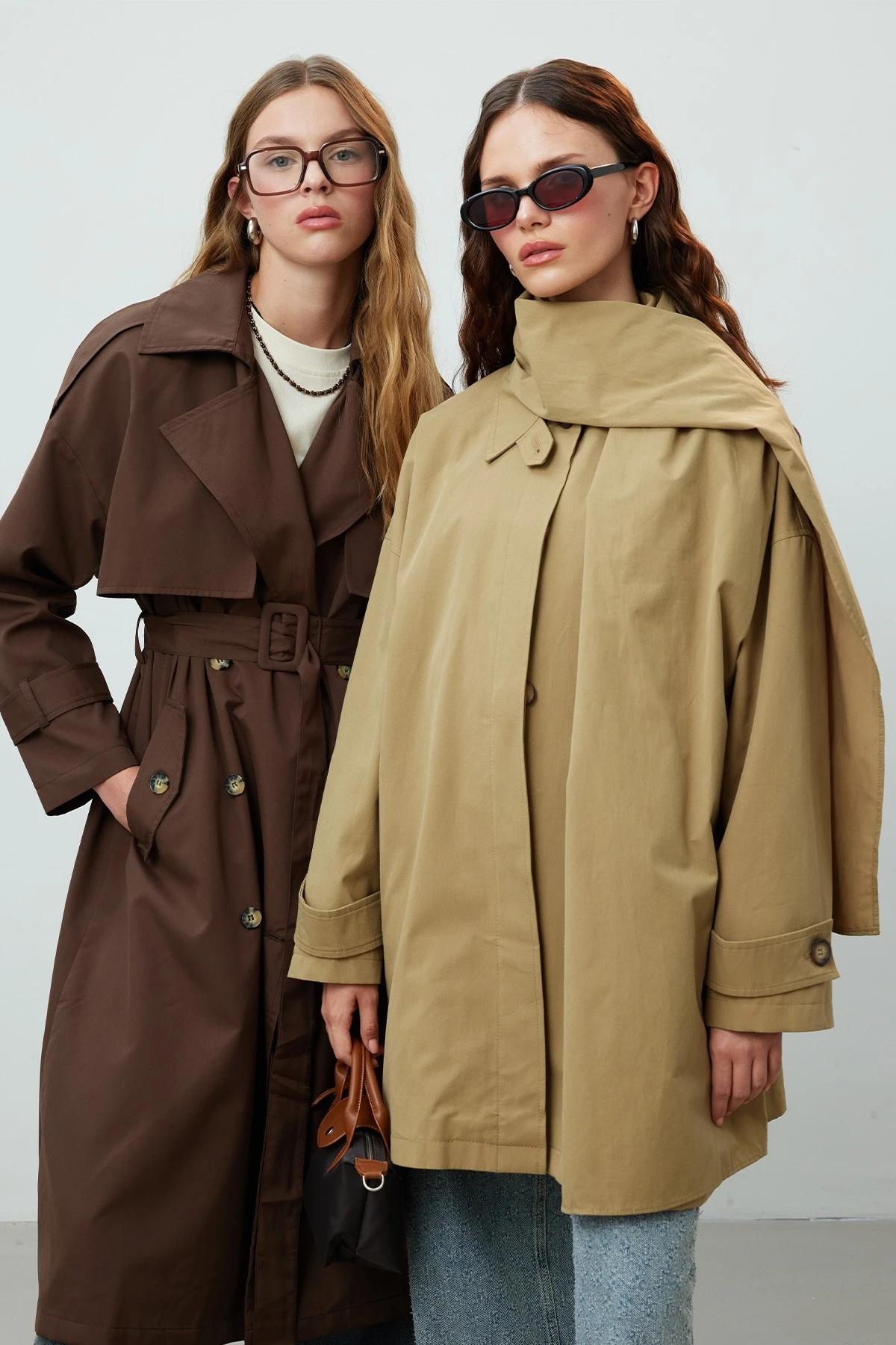 STOKHOLM SHAWL DETAILED OVERSIZE TRENCH COAT GREEN STOKHOLM SHAWL DETAILED OVERSIZE TRENCH COAT GREEN