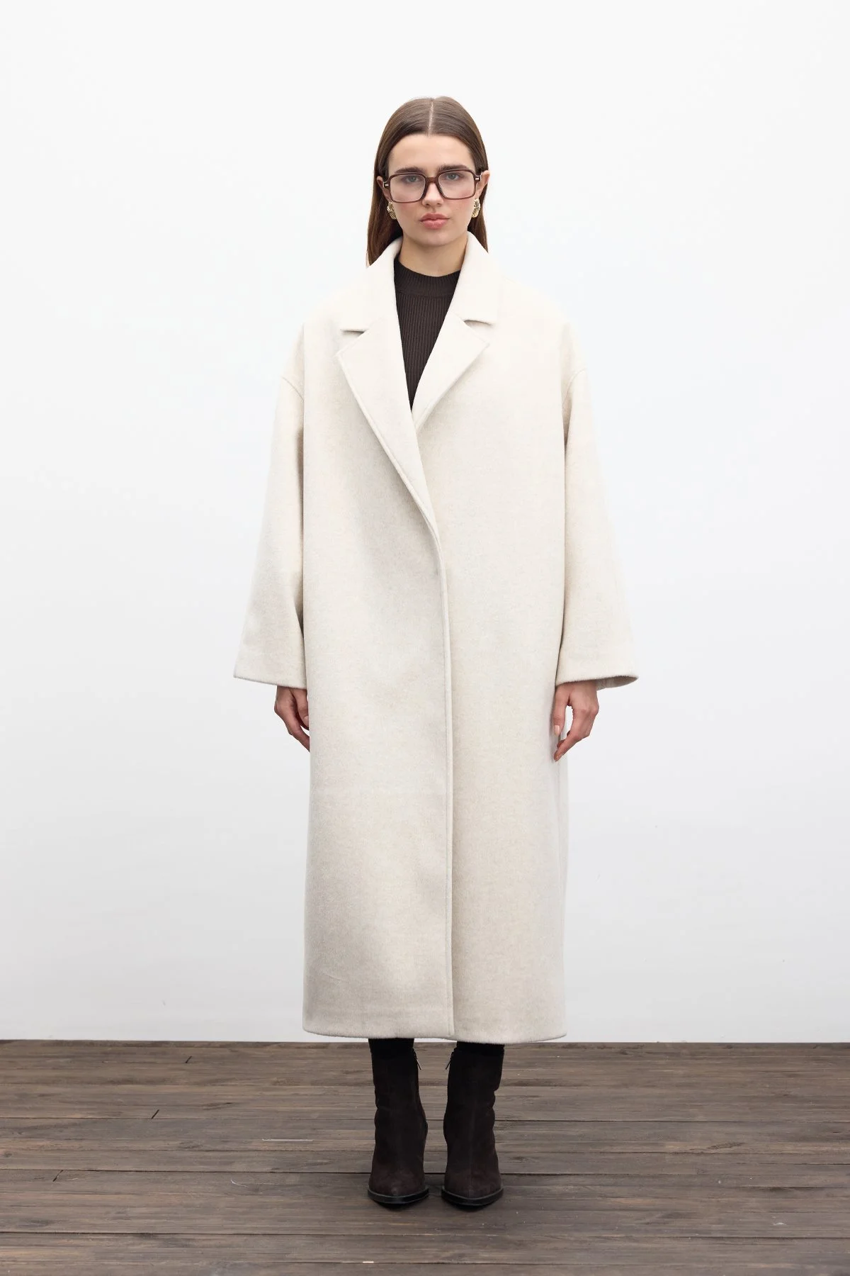 PLAIN CLOSURE CACHET COAT BEIGE PLAIN CLOSURE CACHET COAT BEIGE
