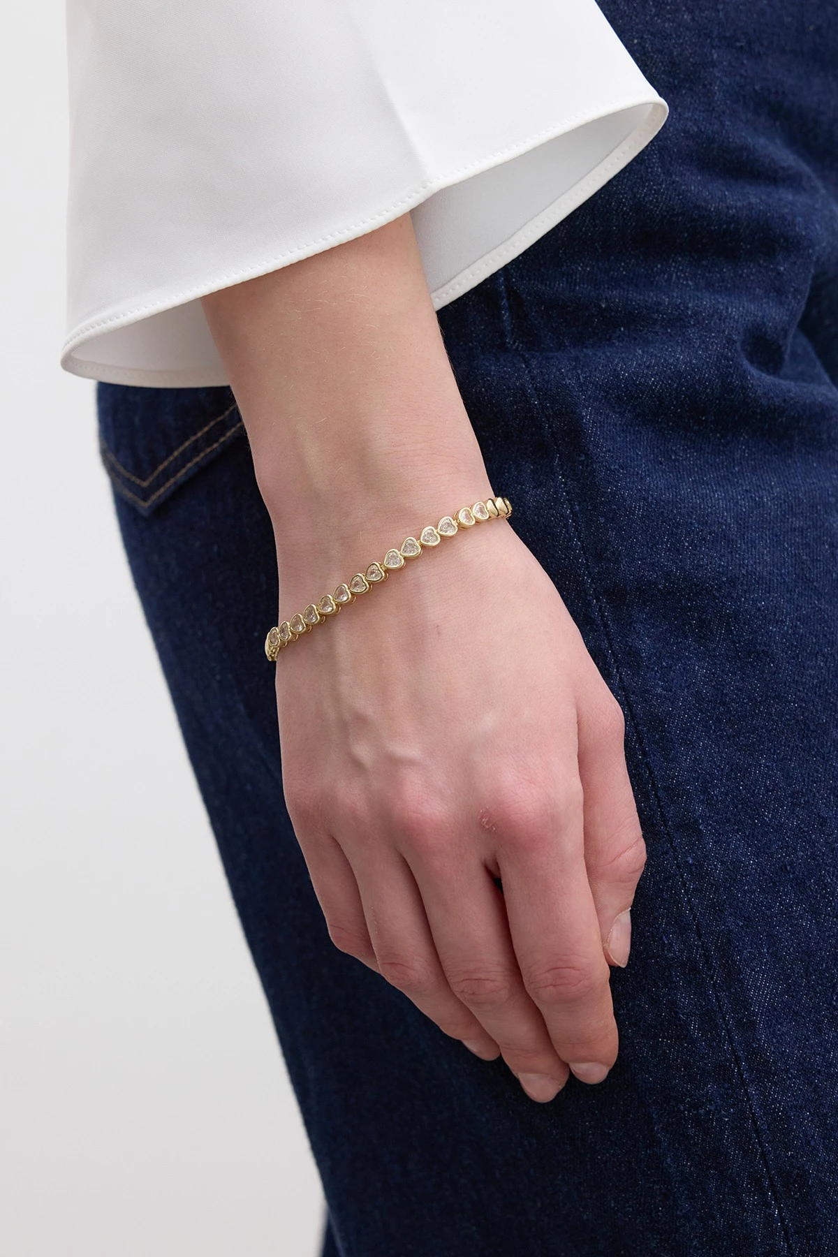 KALP TAŞLI BİLEKLİK AÇIK SARI KALP TAŞLI BİLEKLİK AÇIK SARI