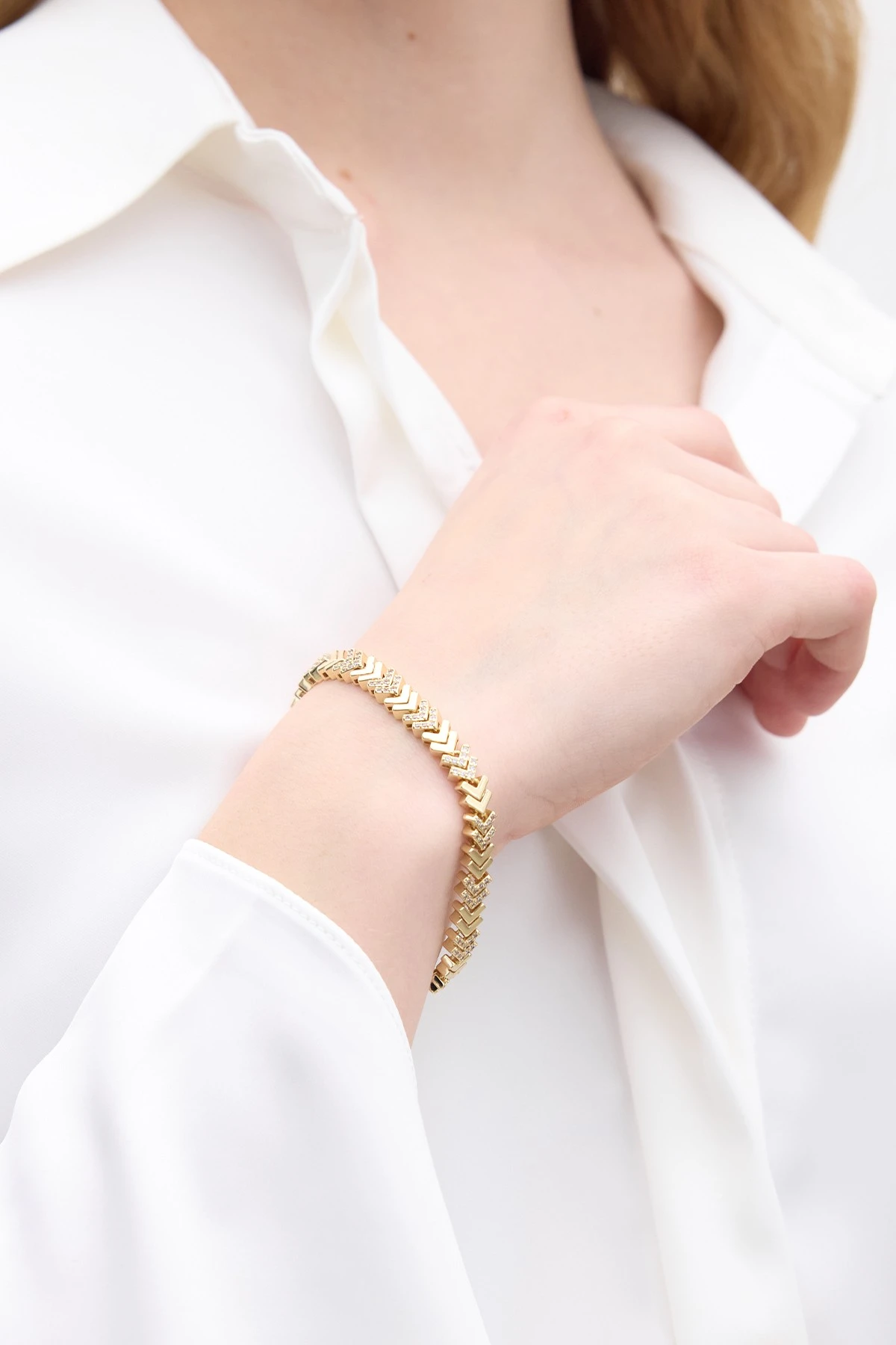 BALIK SIRTI TAŞLI BİLEKLİK AÇIK SARI BALIK SIRTI TAŞLI BİLEKLİK AÇIK SARI