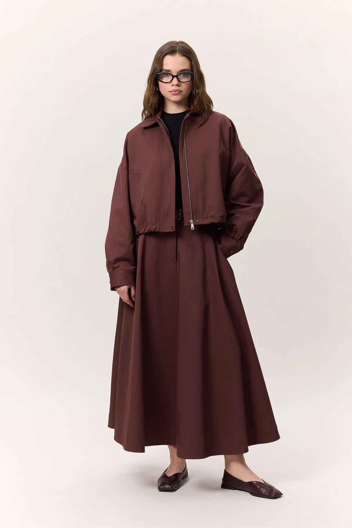 PREMIUM FERMUARLI CEKET BORDO