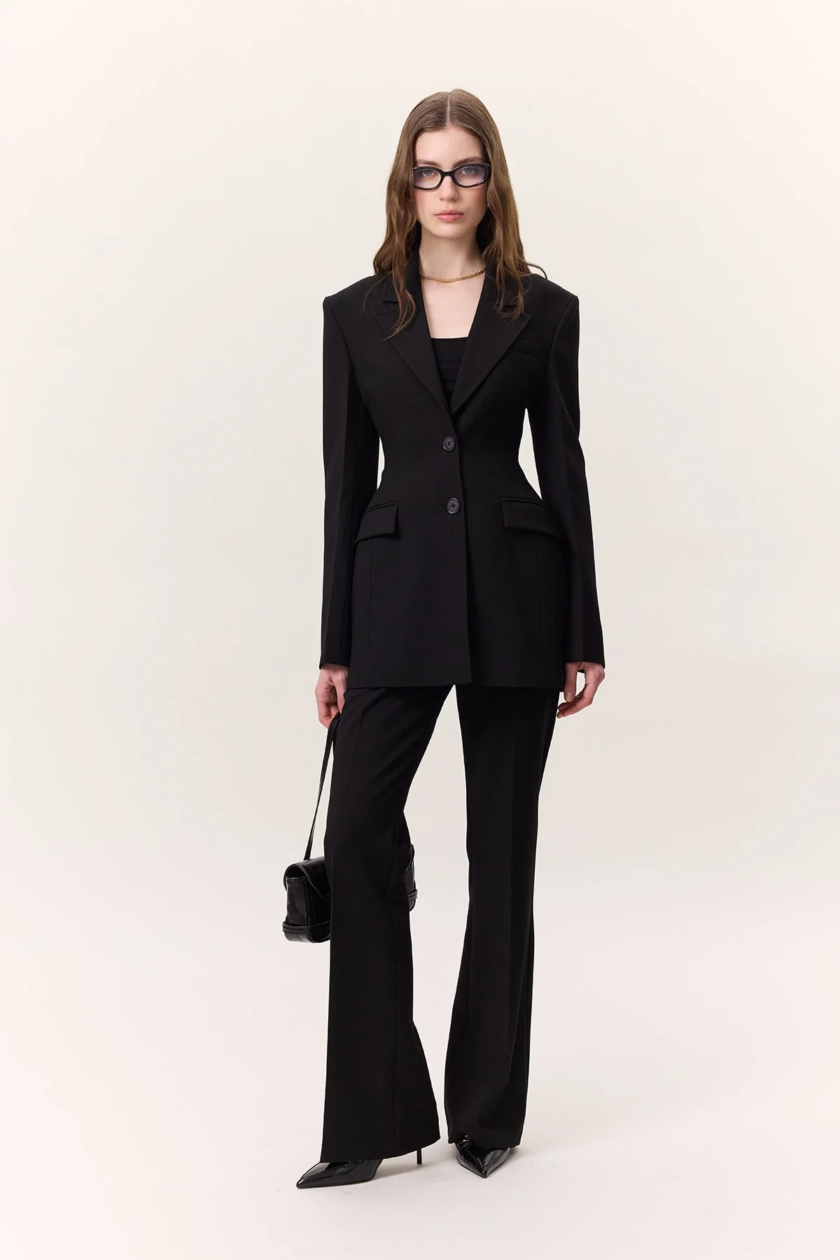 PREMIUM FLARE FIT PANTS BLACK | Manuka