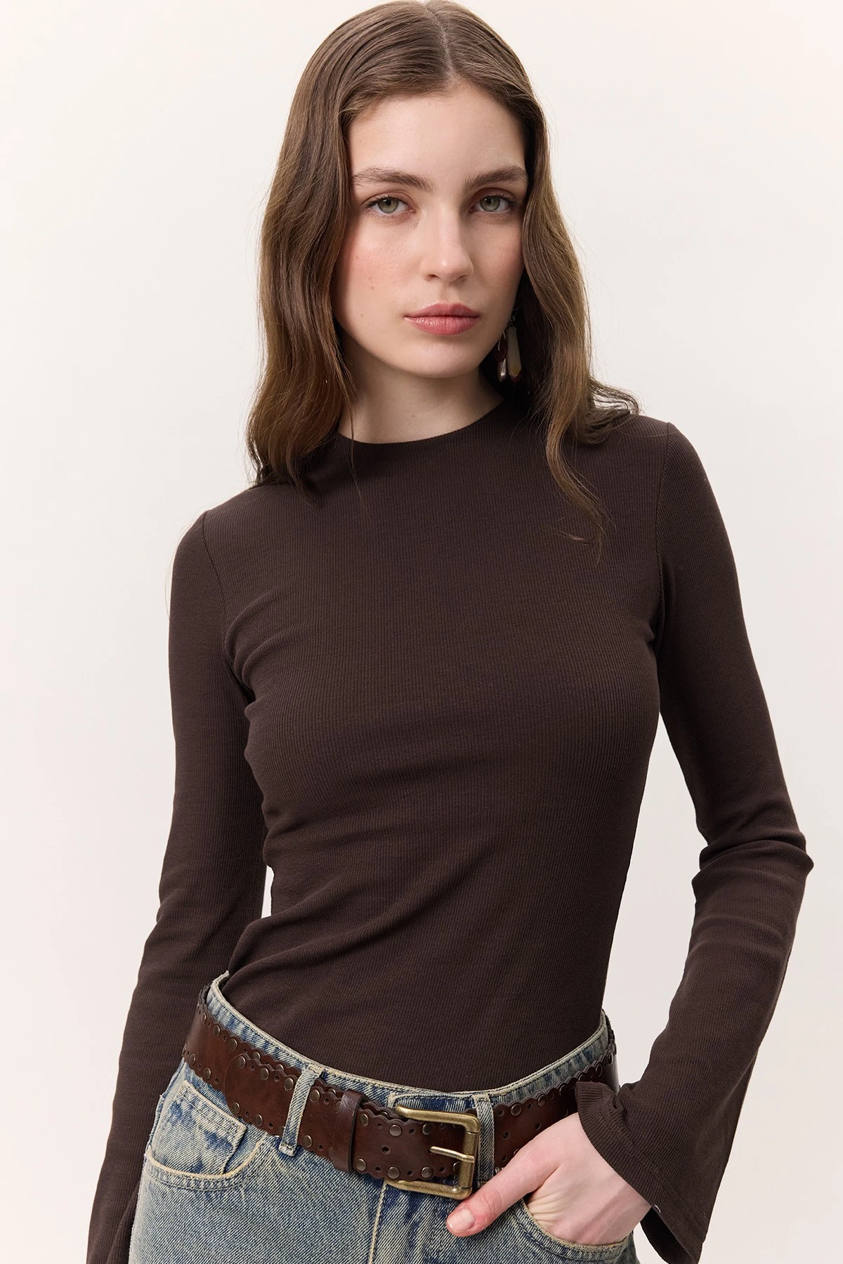 EVAZE BODY WITH SLEEVES BITTER COFFEE EVAZE BODY WITH SLEEVES BITTER COFFEE