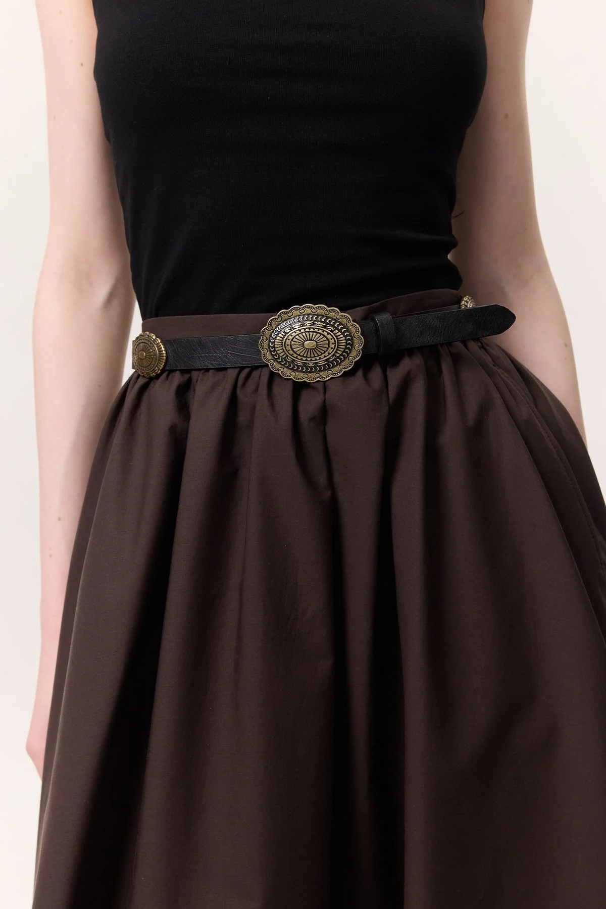 KABARTMA TOKALI KEMER SİYAH