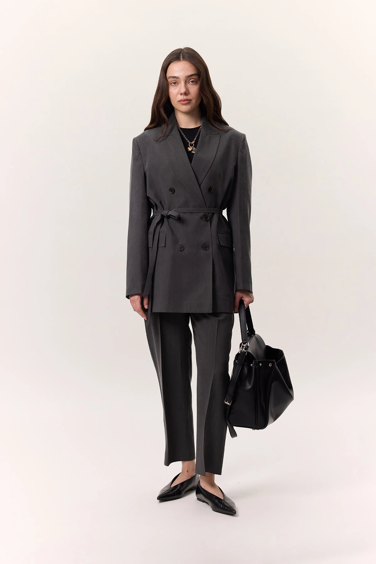 TENCEL PİLELİ PANTOLON ANTRASİT TENCEL PİLELİ PANTOLON ANTRASİT