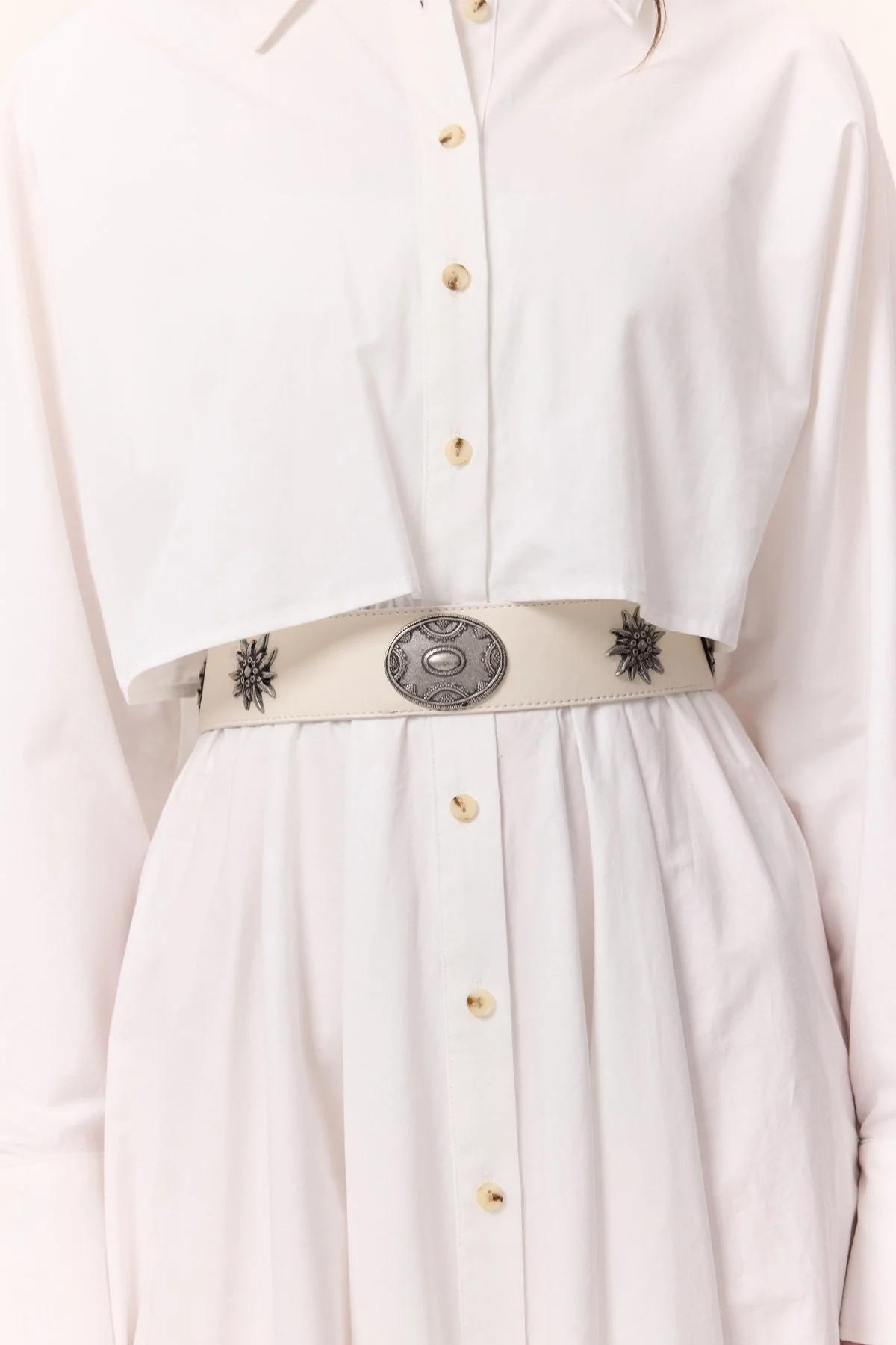 DESEN TOKALI KORSE KEMER EKRU DESEN TOKALI KORSE KEMER EKRU