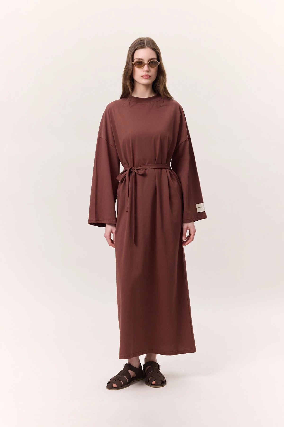 OVERSIZE LONG COMFORTABLE DRESS TREE BARK OVERSIZE LONG COMFORTABLE DRESS TREE BARK