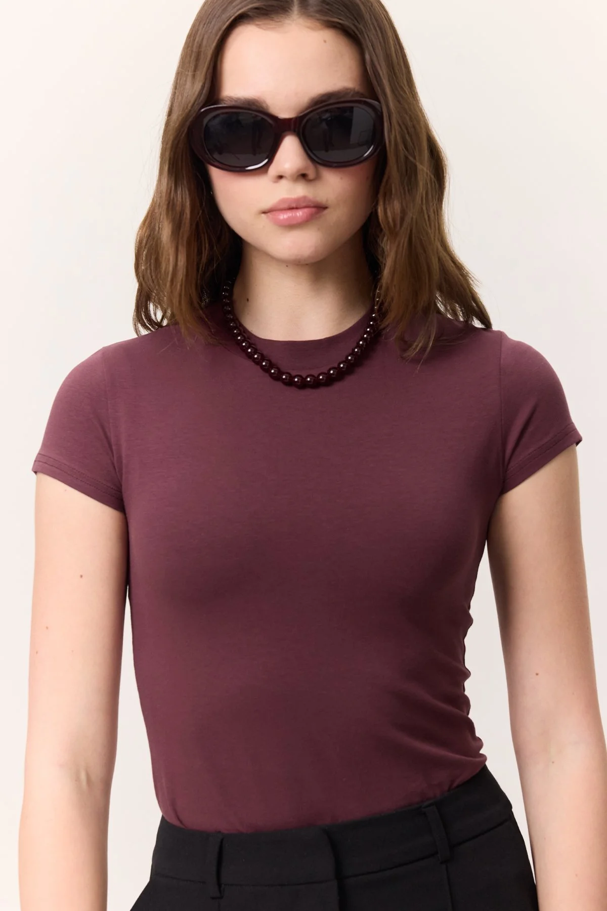 SHORT SLEEVE LYCRA BODY CLARET RED SHORT SLEEVE LYCRA BODY CLARET RED