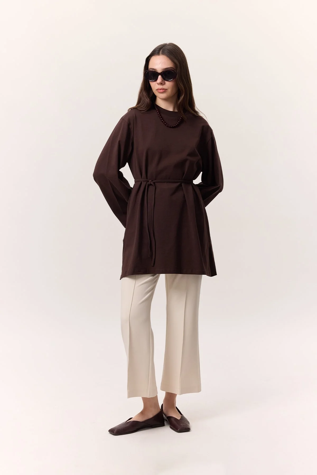 OVERSIZE TSHIRT WITH BINDING DETAILS OVERSIZE TSHIRT WITH BINDING DETAILS
