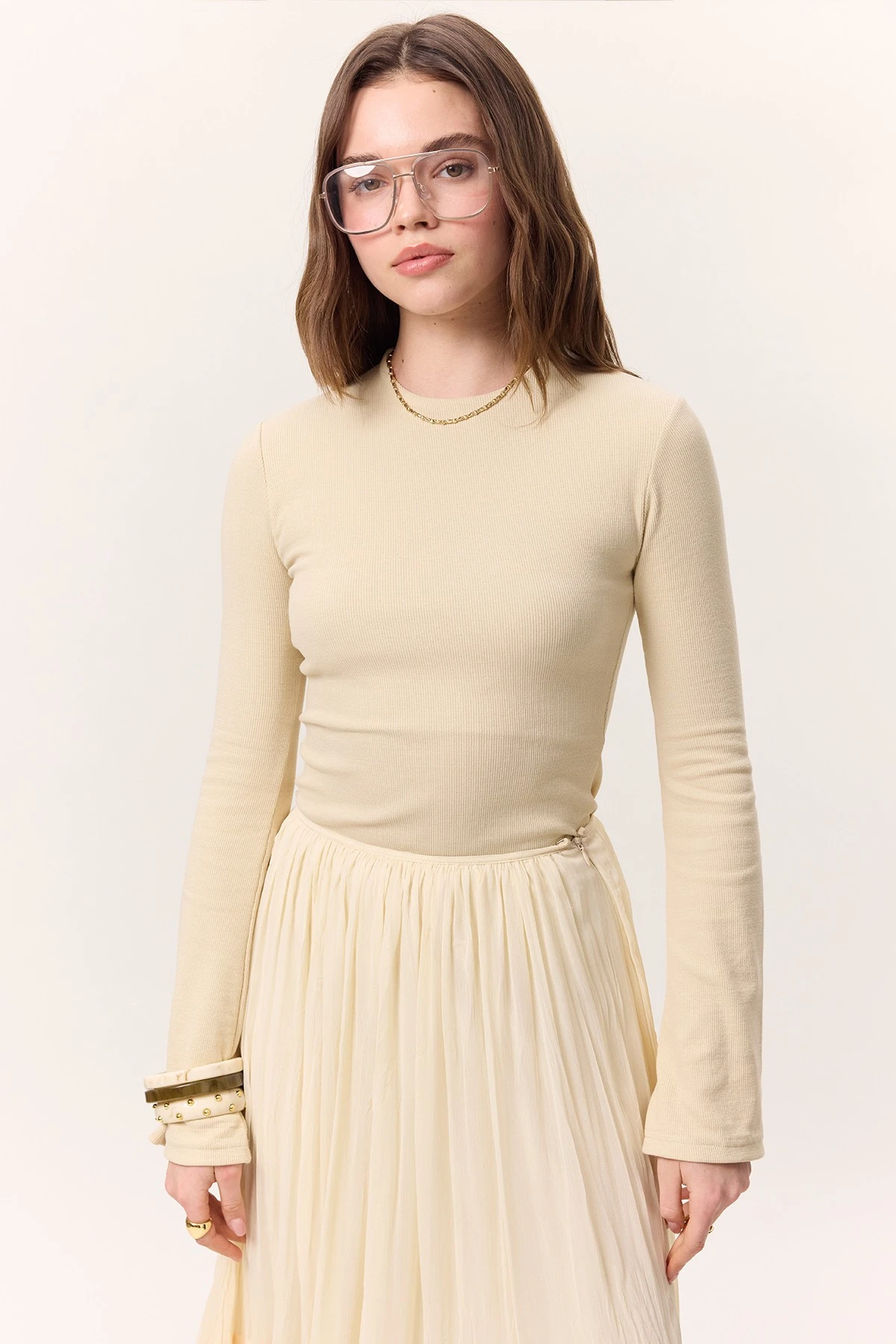 A-LİNE SLEEVE BODYSUİT BEİGE A-LİNE SLEEVE BODYSUİT BEİGE