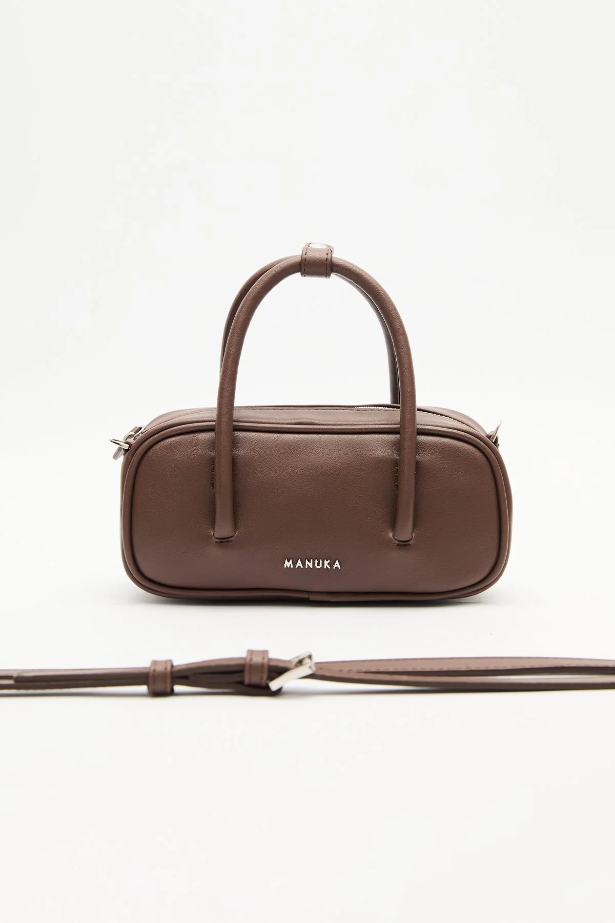 MINI BOWLING BAG BROWN