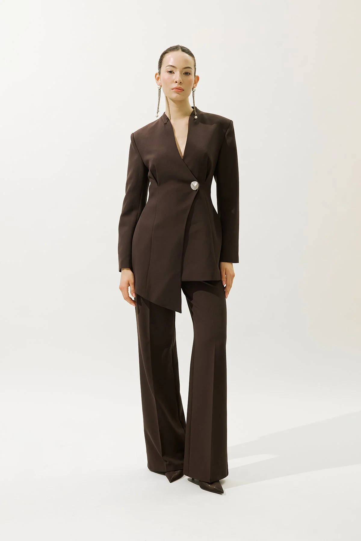 VALENTINE BLAZER CEKET KAHVERENGİ