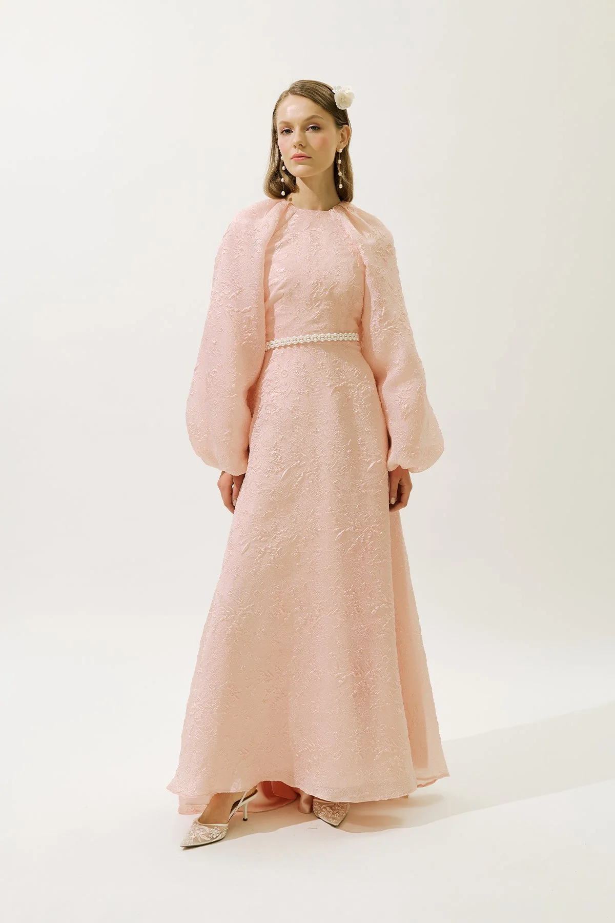 JAKAR ORGANZE ABİYE ELBİSE PUDRA