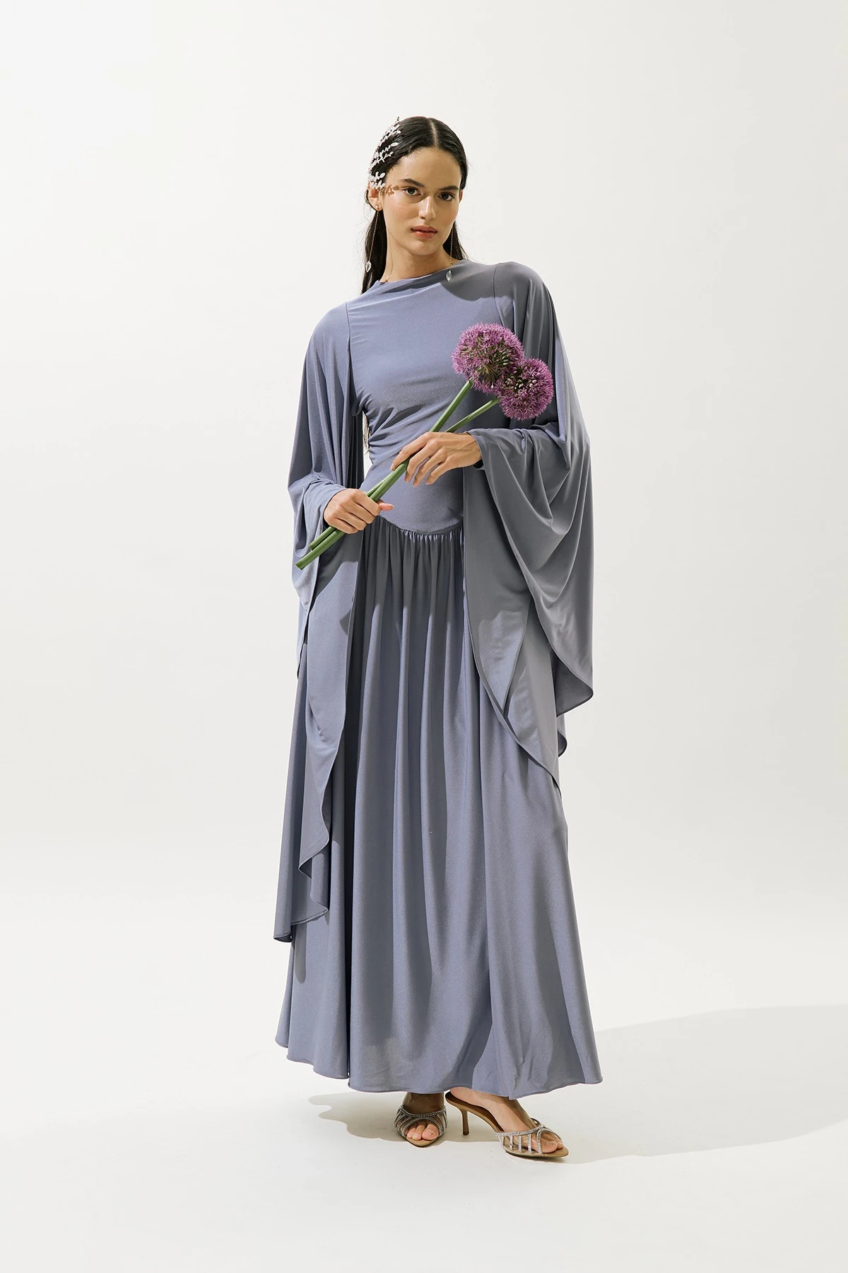 HELSA ABİYE ELBİSE MOR