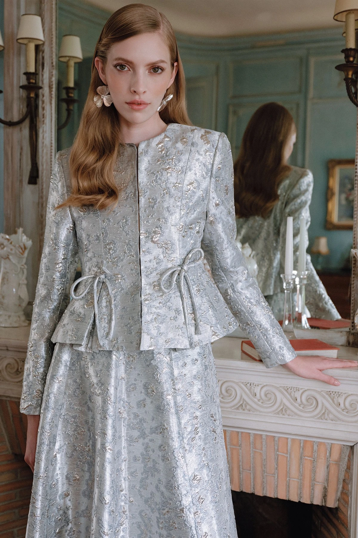 MARY ABİYE JAKAR CEKET MAVİ