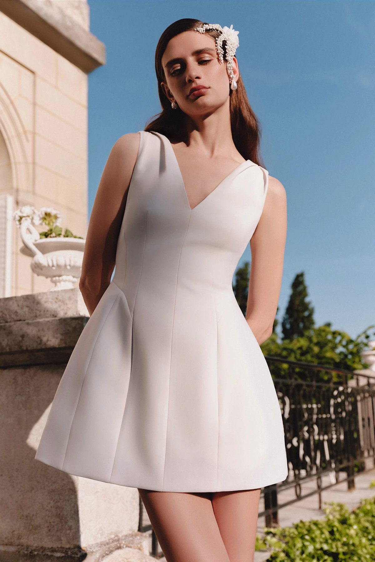 OLIVIA ABİYE ELBİSE EKRU