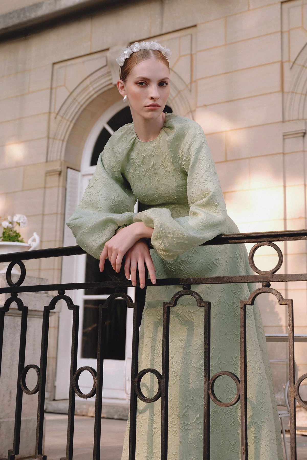 JAKAR ORGANZE ABİYE ELBİSE MİNT