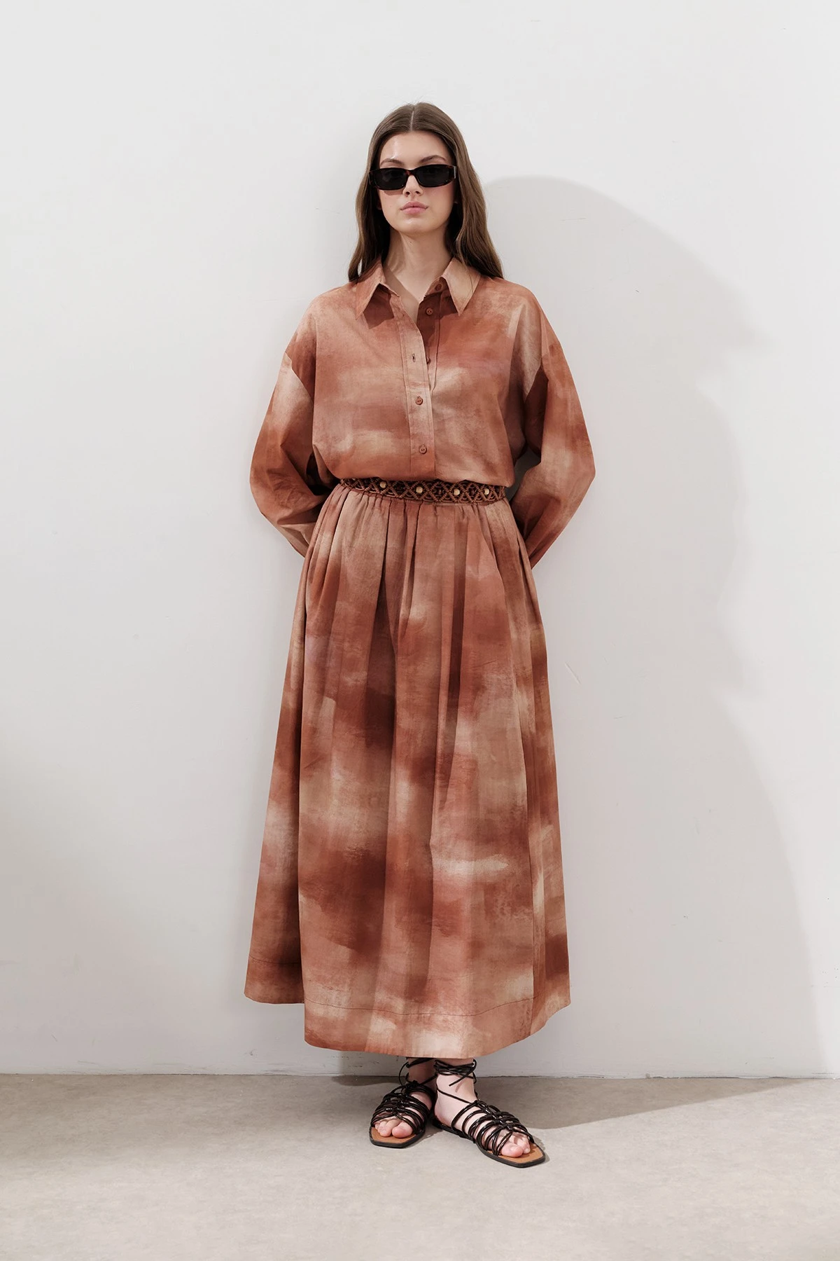 PATTERNED COTTON LIGHTWEIGHT SHIRT TILE