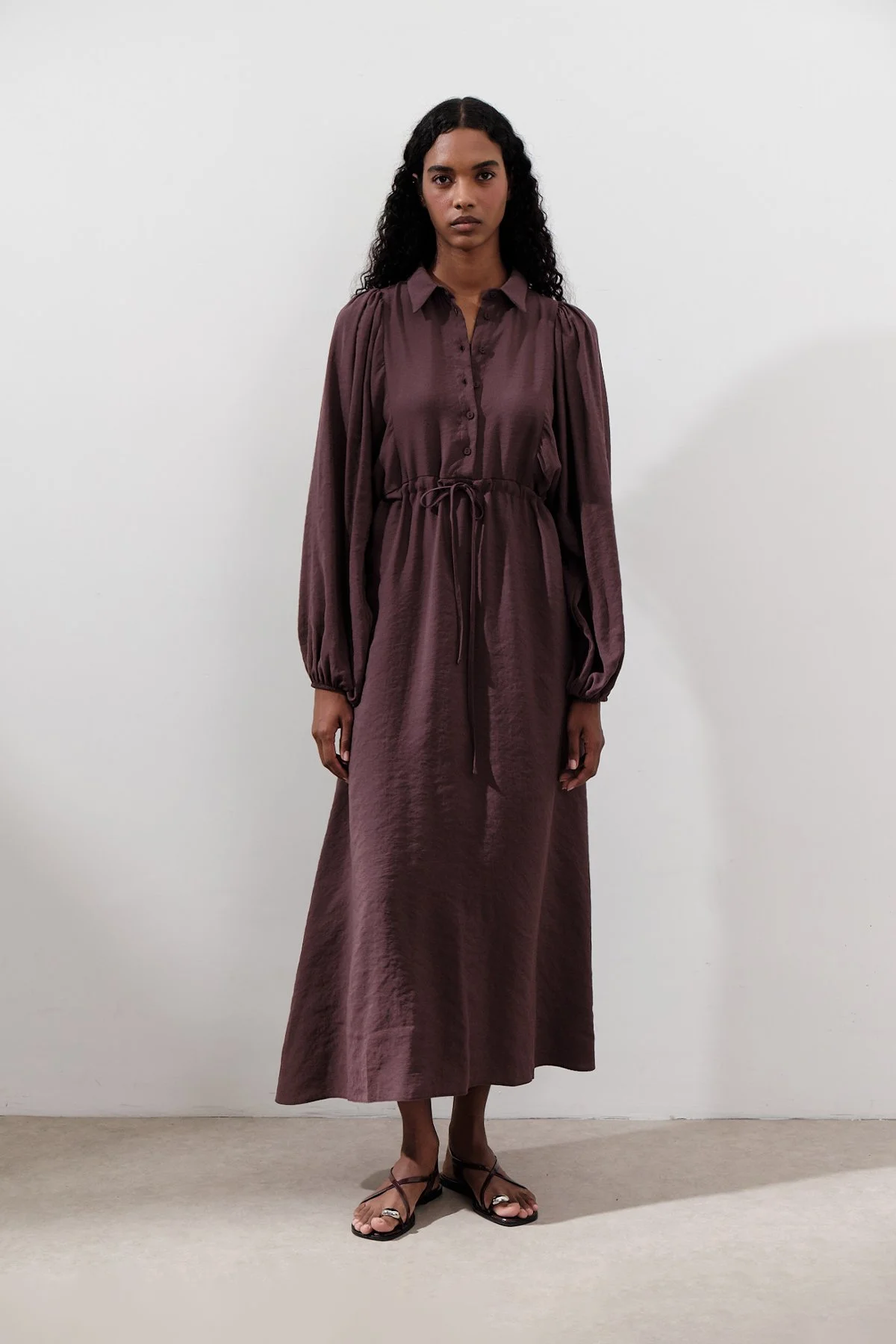 TENCEL FLOWING DRESS PURPLE | Manuka TENCEL FLOWING DRESS PURPLE | Manuka