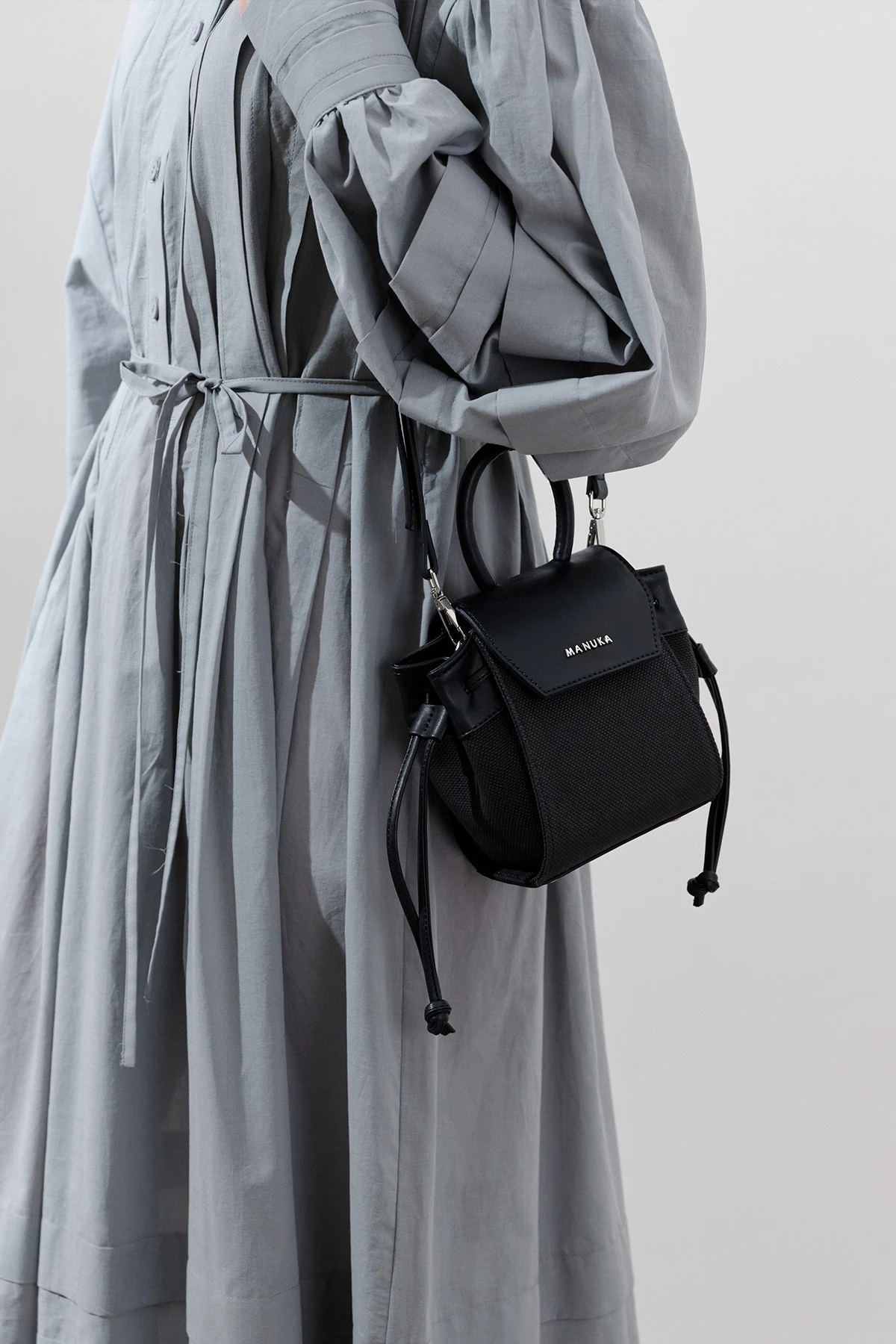 CANVAS COVER MINI BAG BLACK