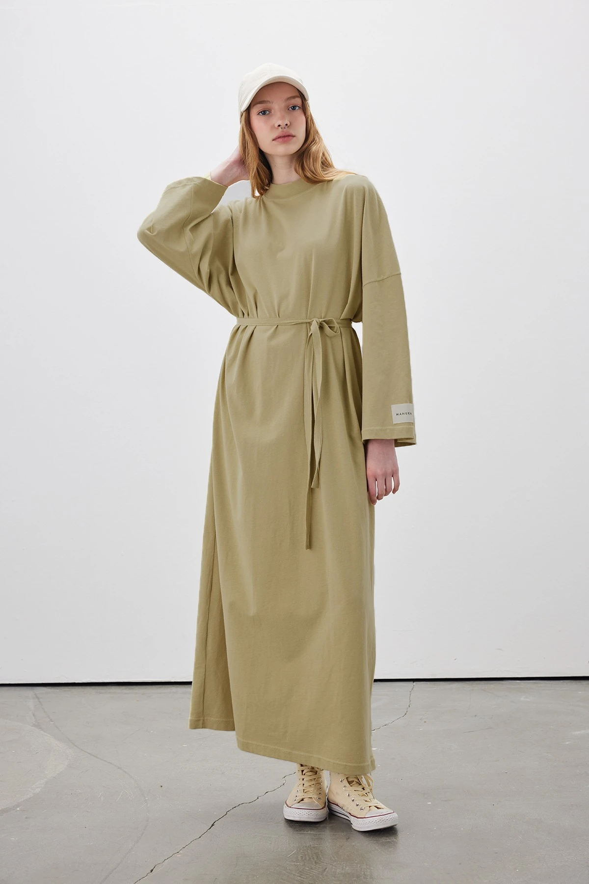OVERSIZED LONG COMFORTABLE DRESS YELLOW OVERSIZED LONG COMFORTABLE DRESS YELLOW