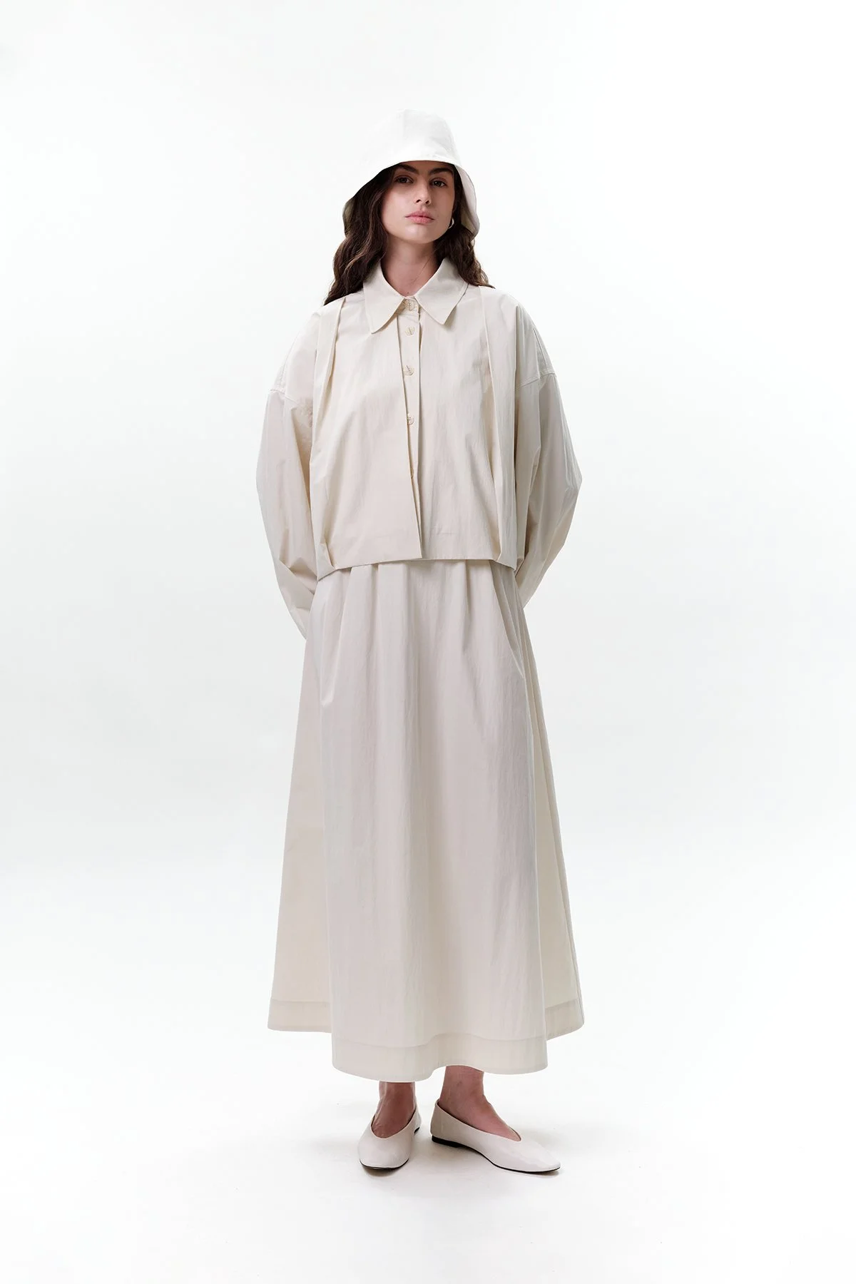 PİLE DETAYLI KISA CEKET TAŞ