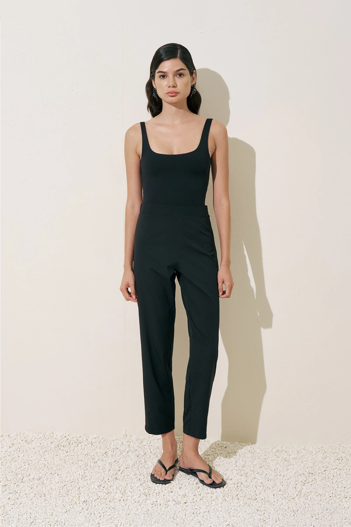 DÜZ KESİM MAYO PANTOLON SİYAH