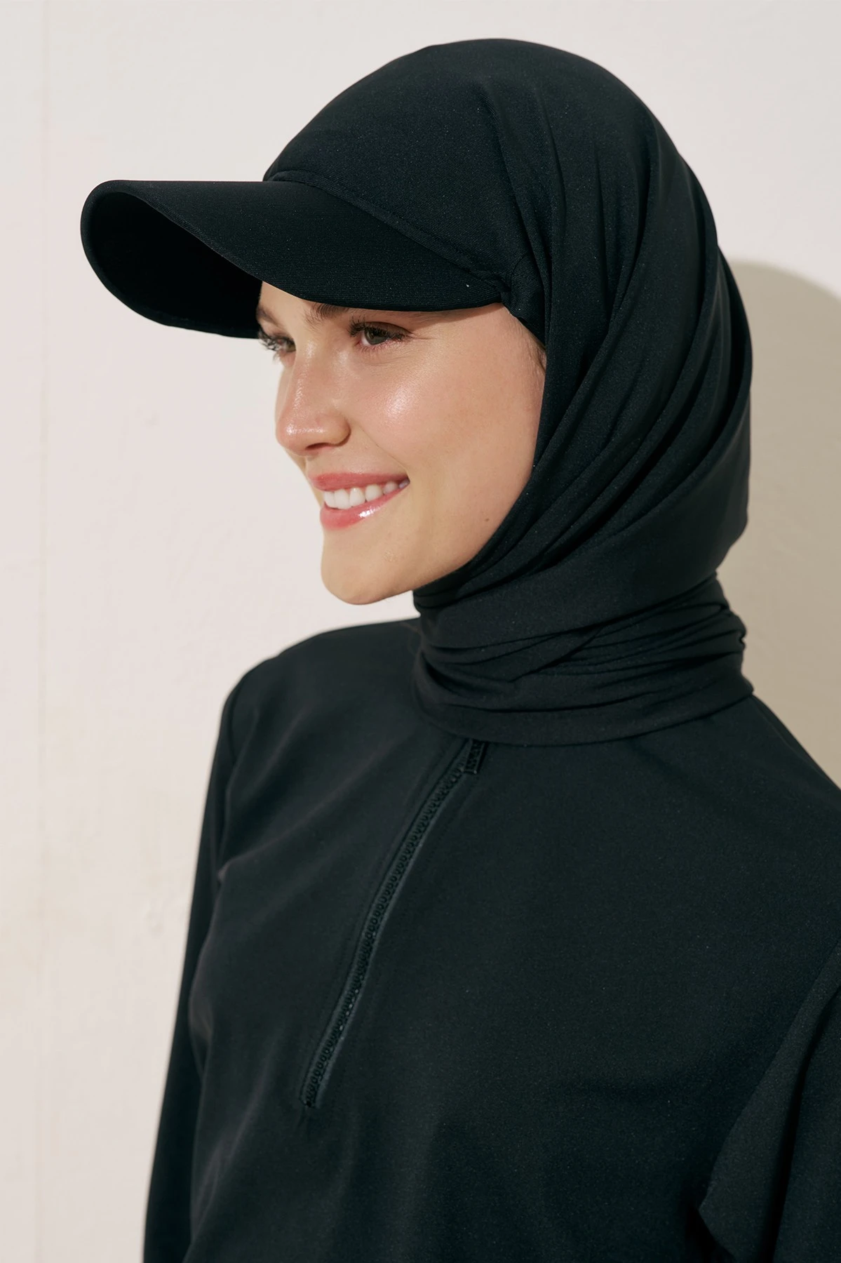 CAP ŞAPKALI MAYO ŞAL SİYAH