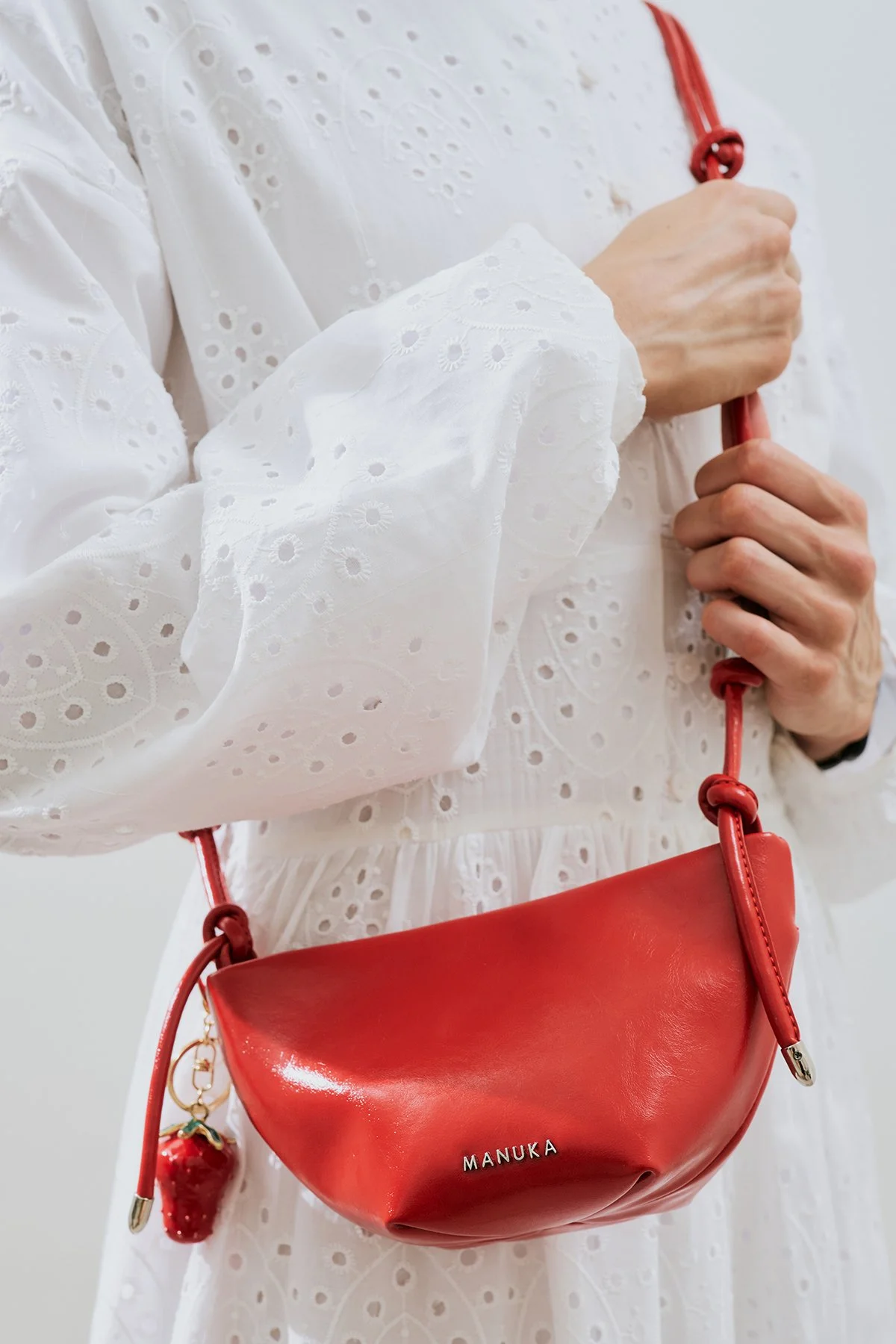 ELORA BAG WITH LINING DETAILS STRAWBERRY