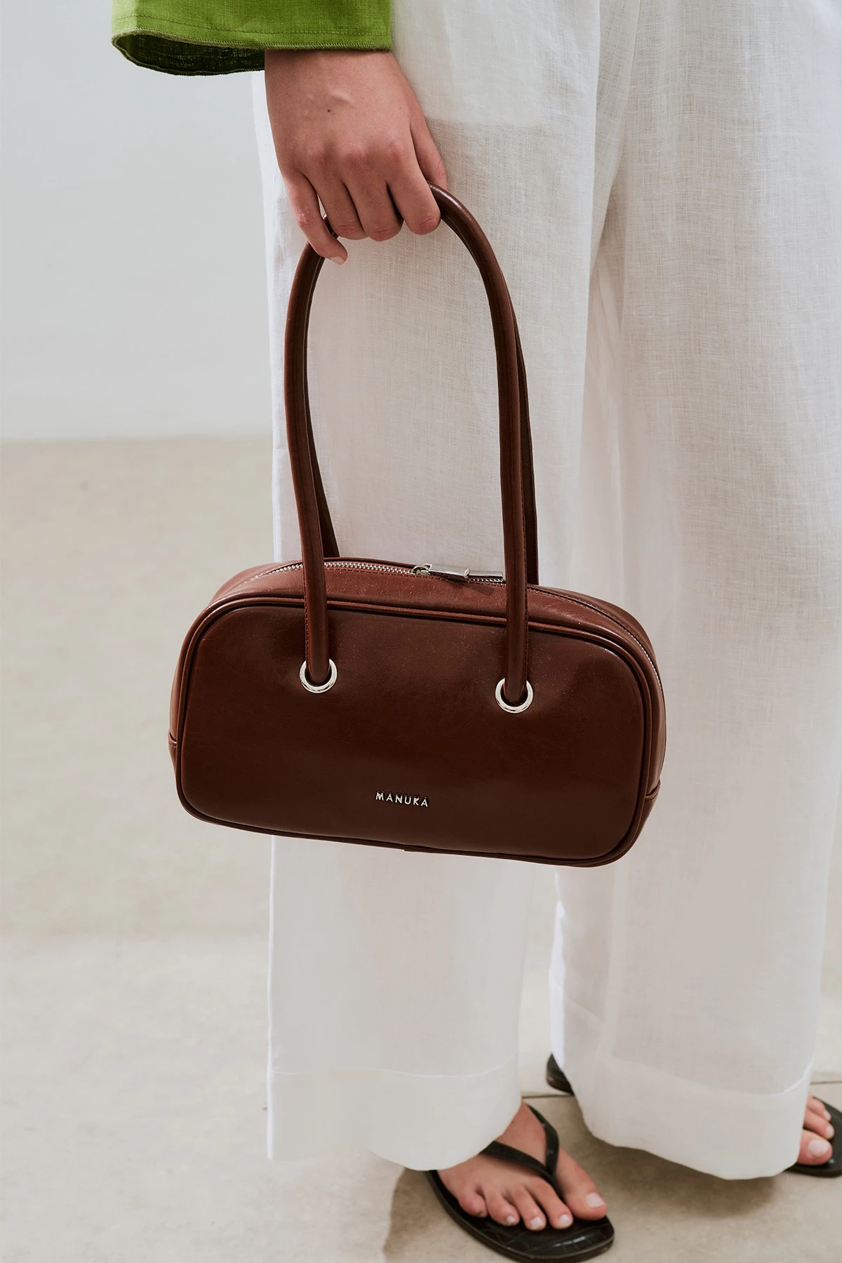 KYOMI BAGET ÇANTA CHOCOLATE MOUSSE