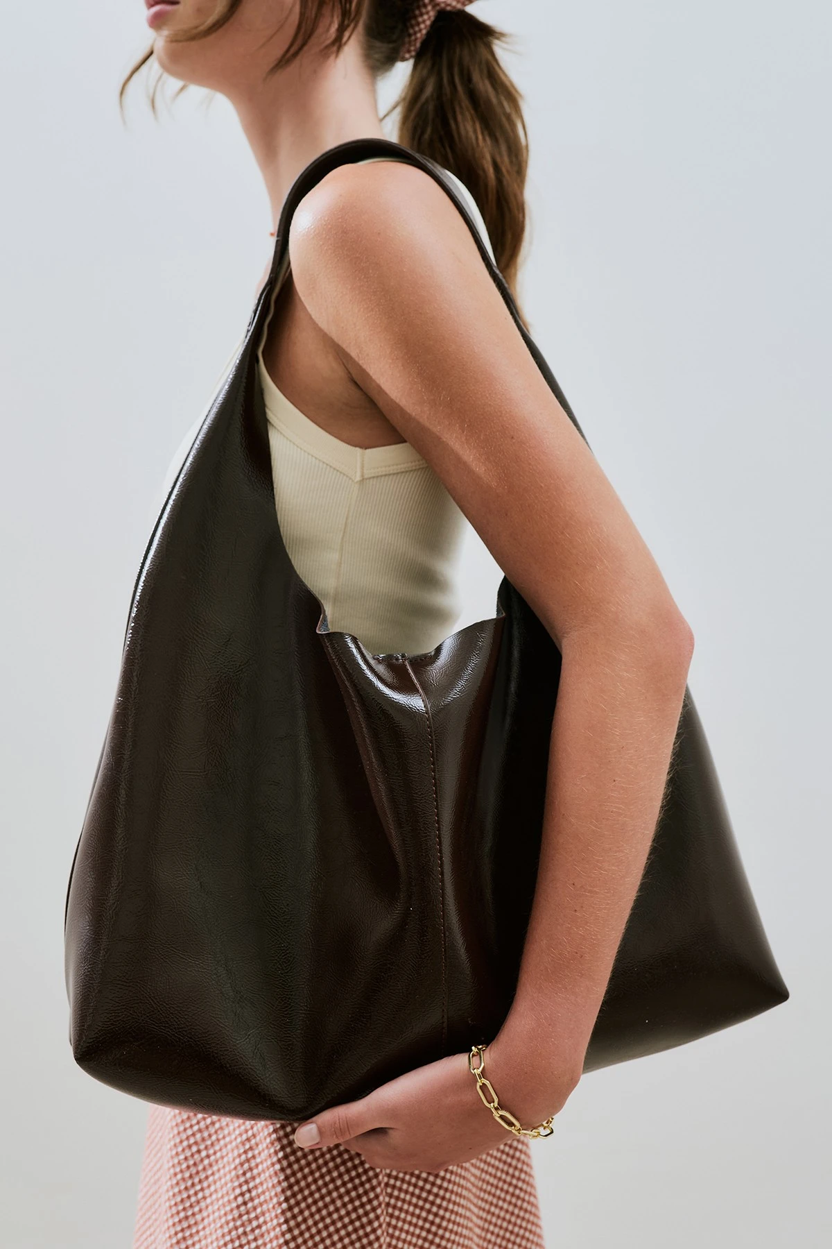 LUNA TOTE ÇANTA ACI KAHVE