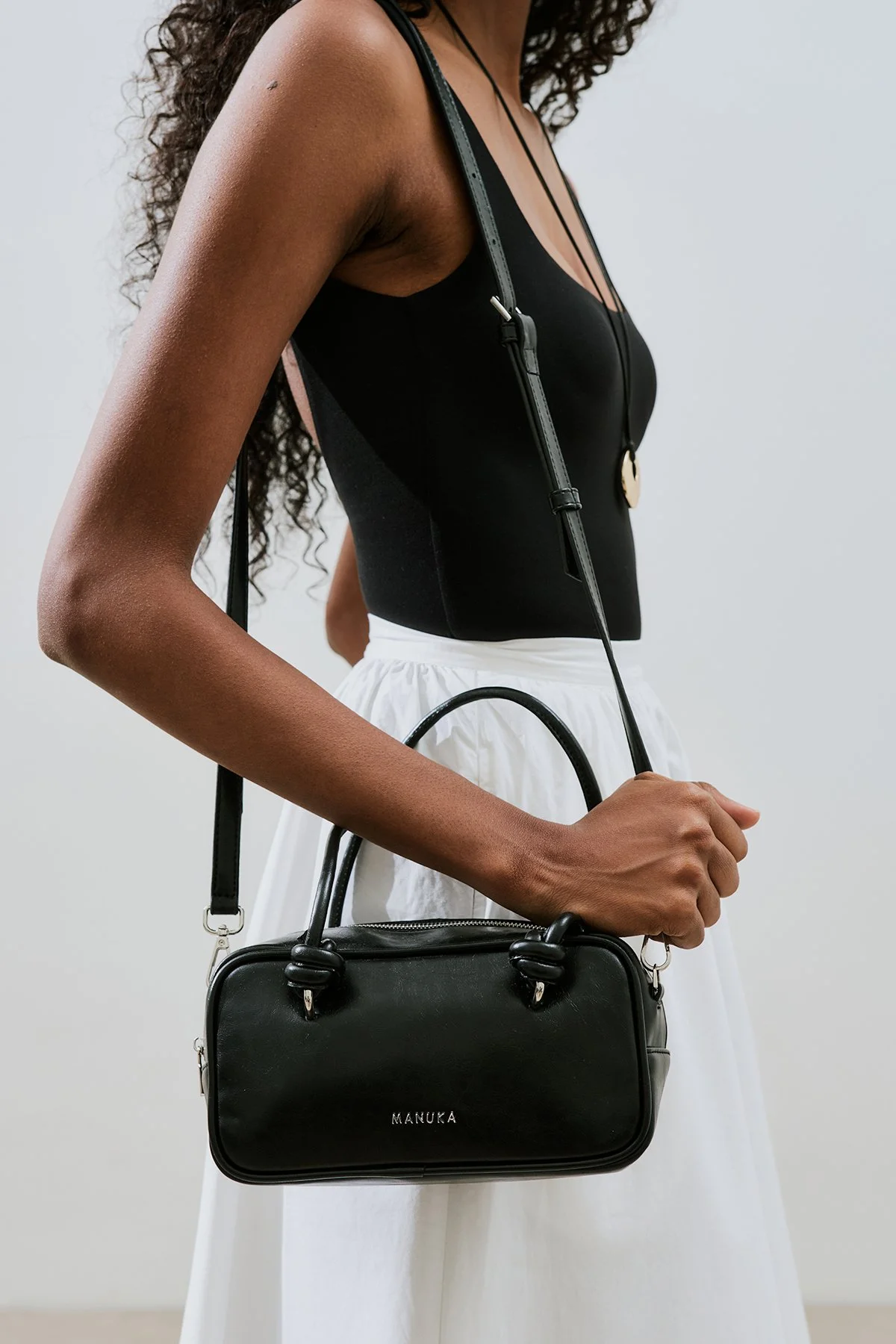 ETRE BAĞLAMA DETAYLI ÇANTA BLACK TRUFFLE