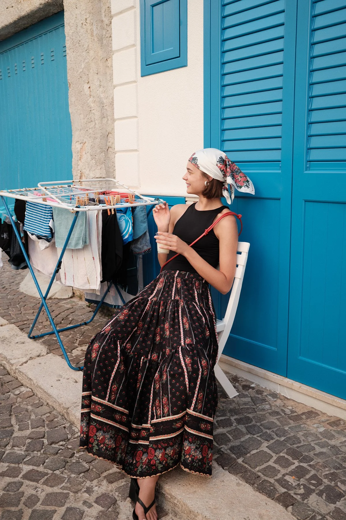 DESENLİ PAMUKLU KATLI ETEK ALMA