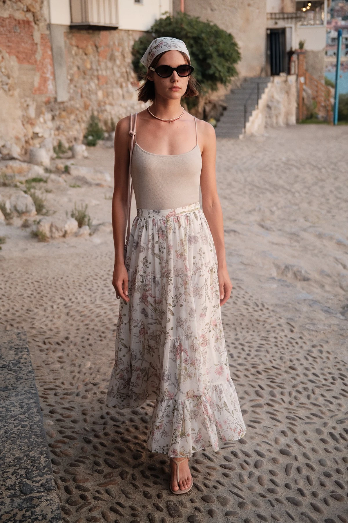 UZUN BÜZGÜLÜ ŞİFON ETEK GARDEN