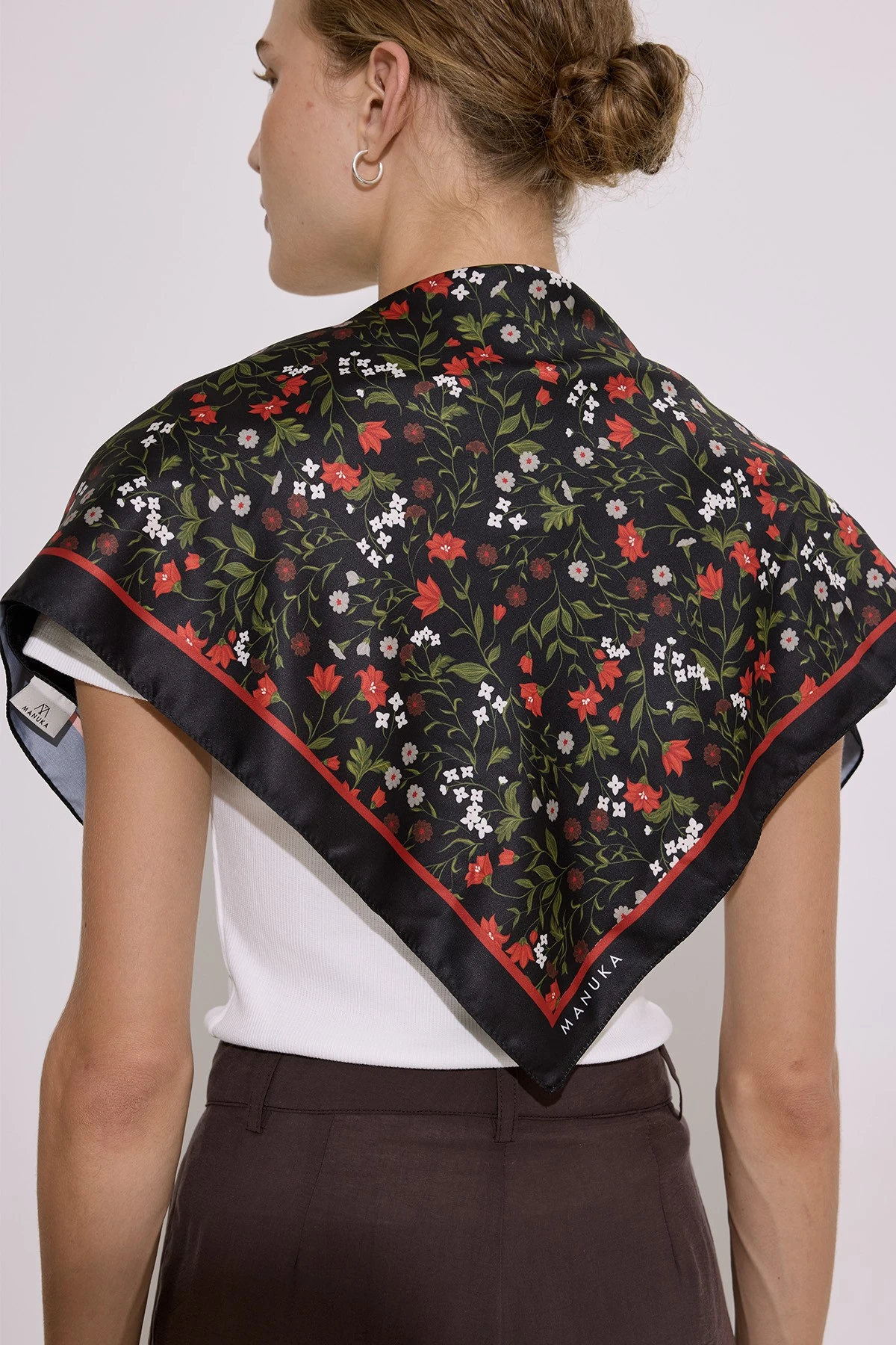 SATEN DESENLİ FULAR DITSY